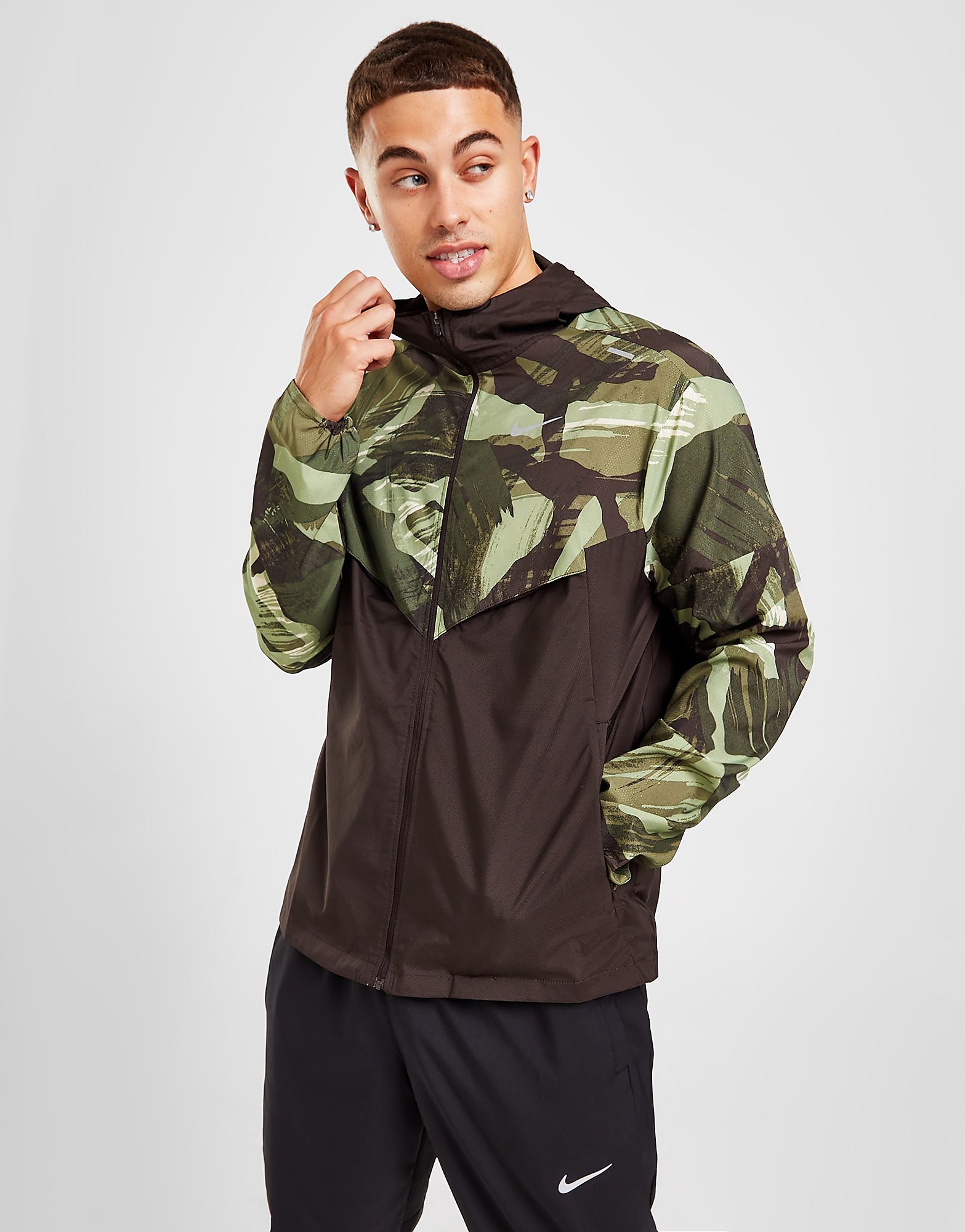 

Nike Camo Windrunner Jacket - Green/Brown - Mens, Green/Brown