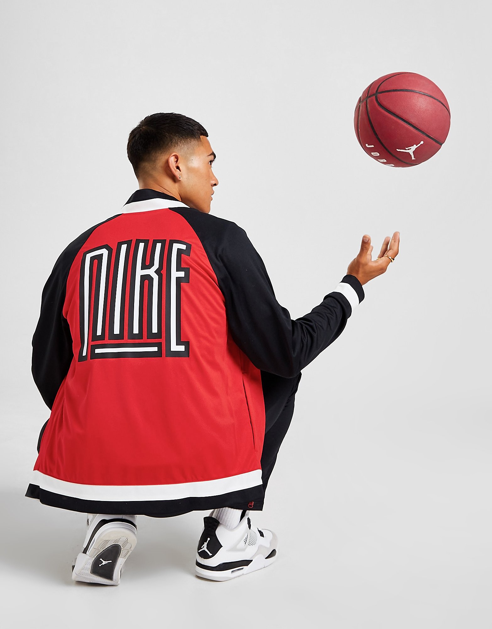 

Nike Basketball Track Top - University Red/Black/White/Black - Mens, University Red/Black/White/Black