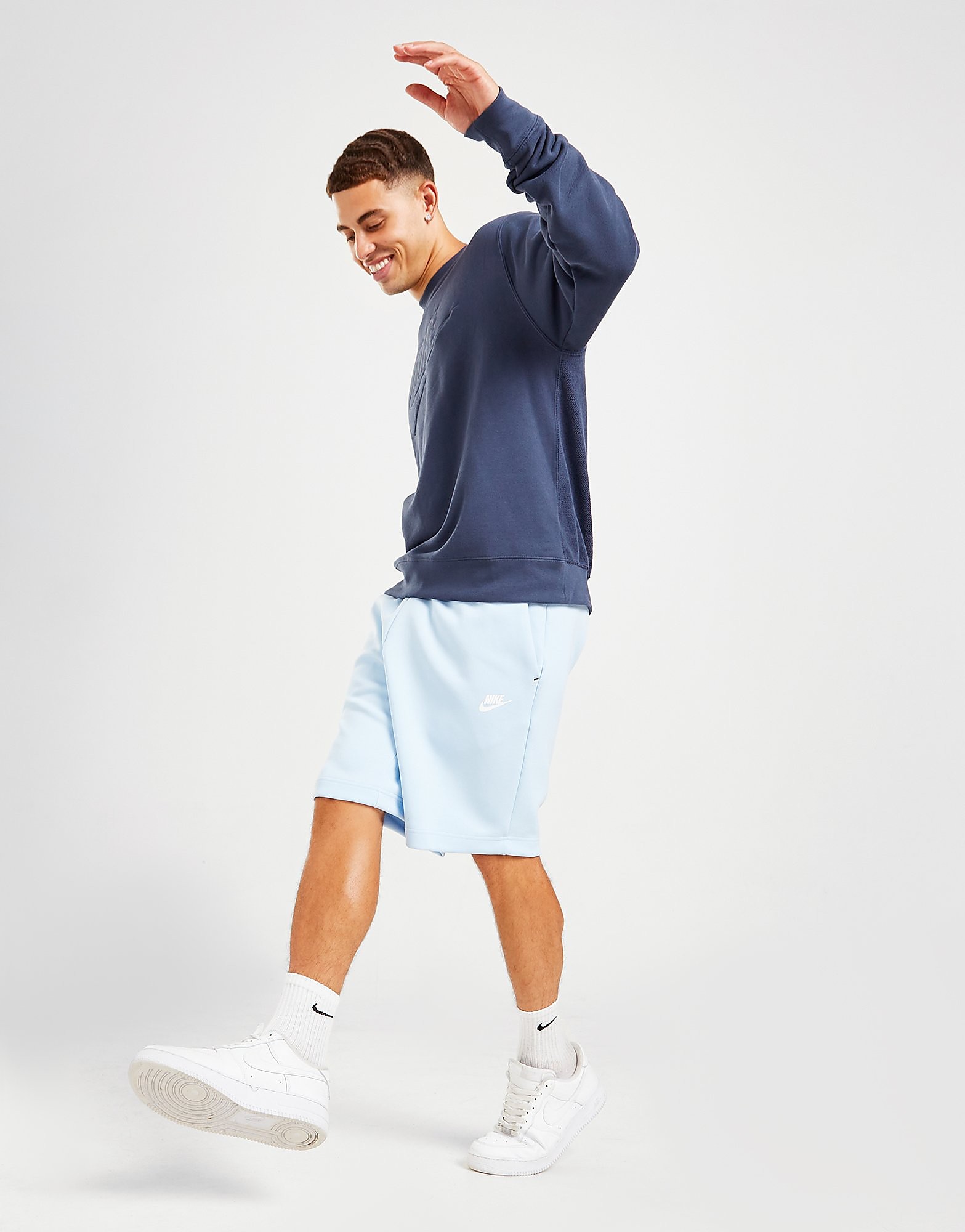 

Nike Tech Fleece Shorts - Blue - Mens, Blue