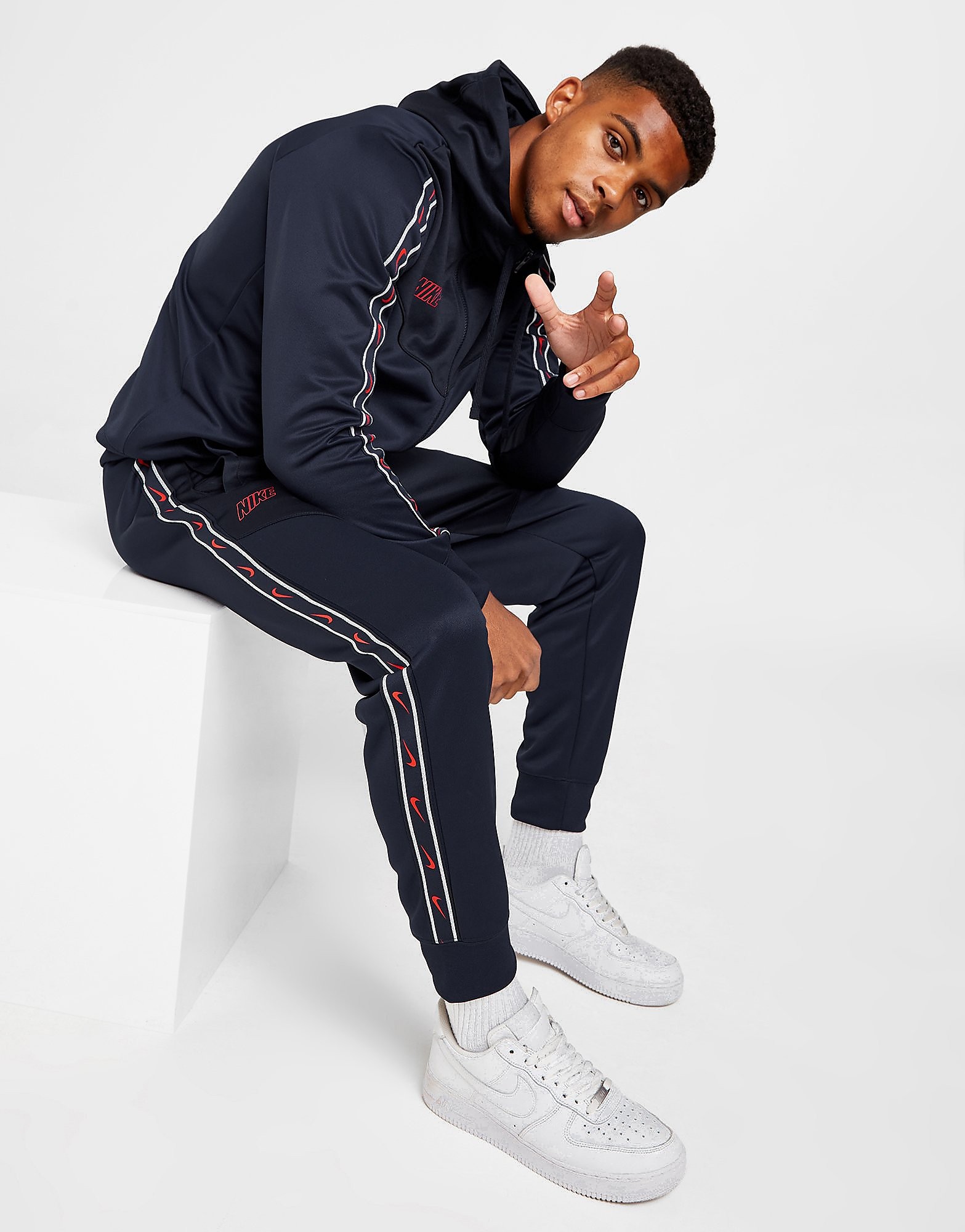 

Nike Repeat Track Pants - Midnight Navy/Obsidian/University Red - Mens, Midnight Navy/Obsidian/University Red