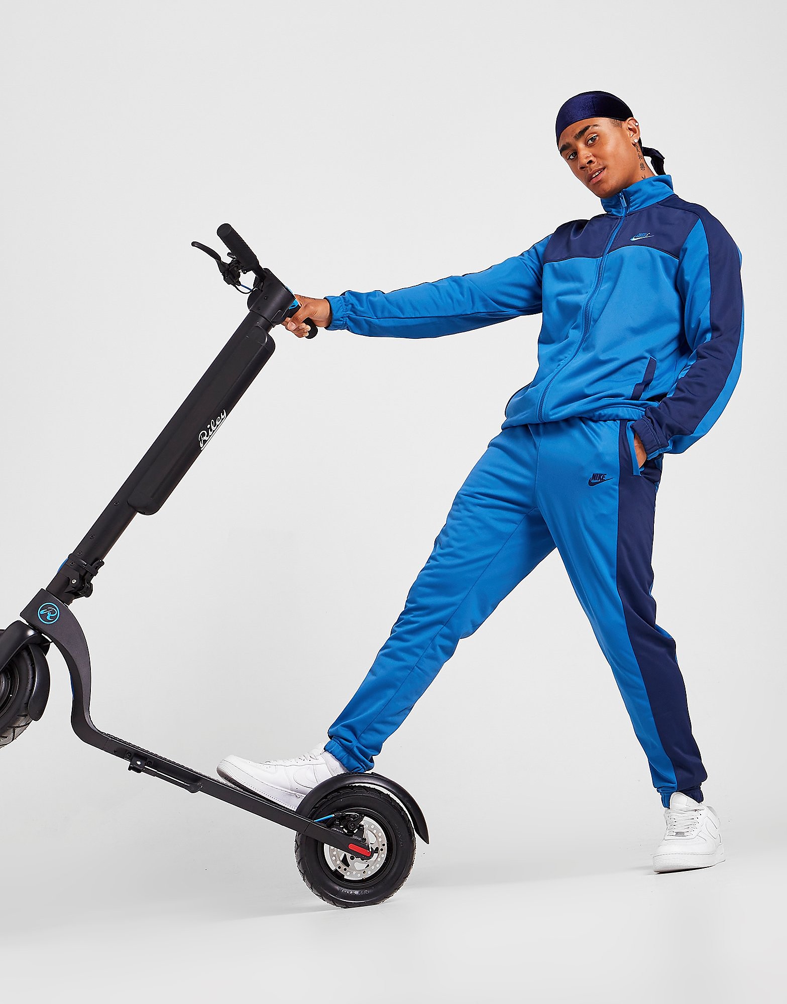 

Nike Polyknit Colour Block Tracksuit - Blue - Mens, Blue