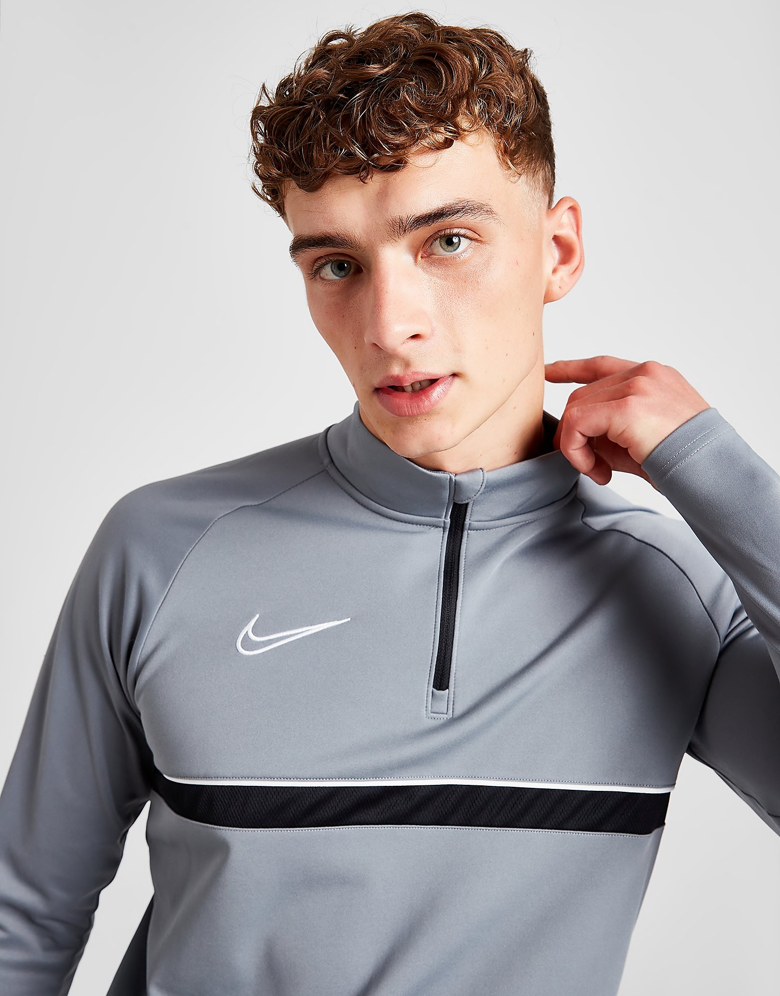 

Nike Academy Essential 1/2 Zip Top - Only at JD - Grey - Mens, Grey