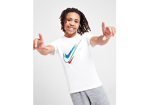 Nike Multi Swoosh T-Shirt - White - Kids, White