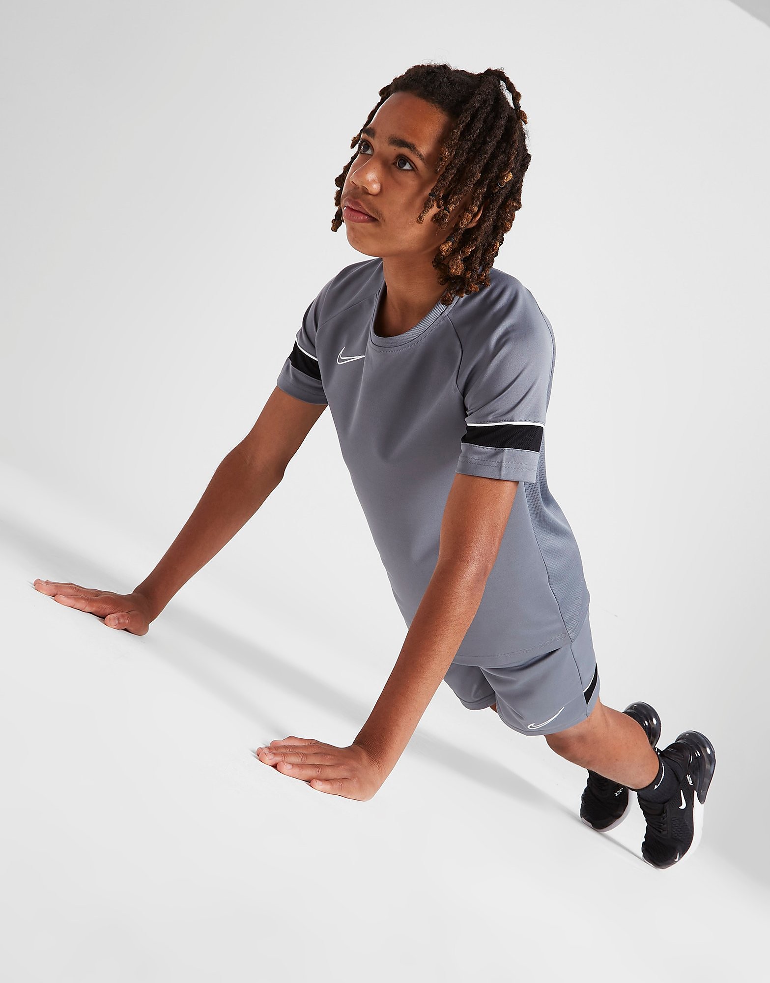 

Nike Academy Short Sleeve T-Shirt Junior - Only at JD - Grey - Kids, Grey