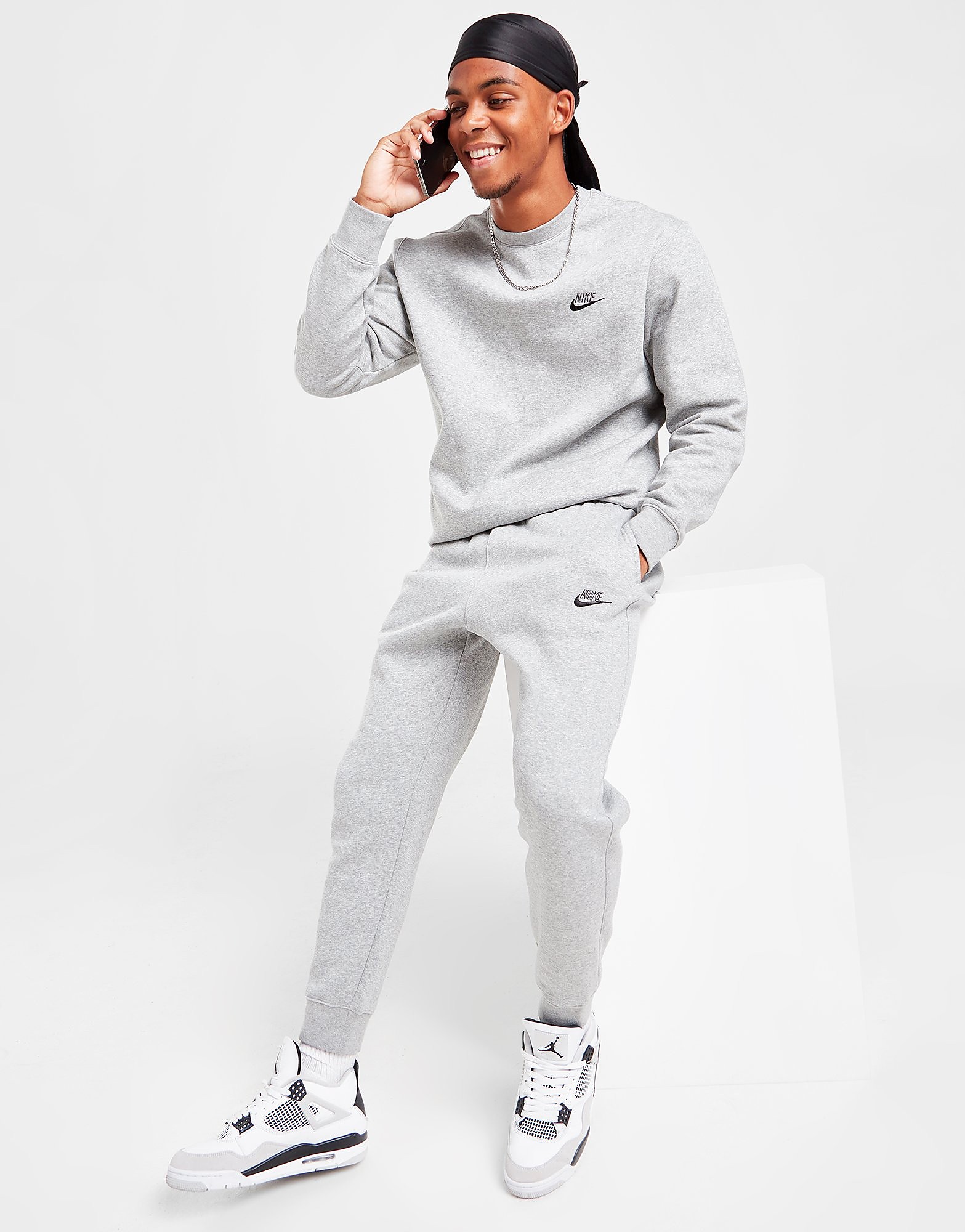 

Nike Foundation Fleece Joggers - Only at JD - Grey/DGH/GRY/BLK - Mens, Grey/DGH/GRY/BLK