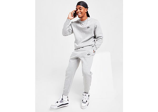 Nike Foundation Fleece Joggers - Only at JD - Grey/DGH/GRY/BLK - Mens, Grey/DGH/GRY/BLK