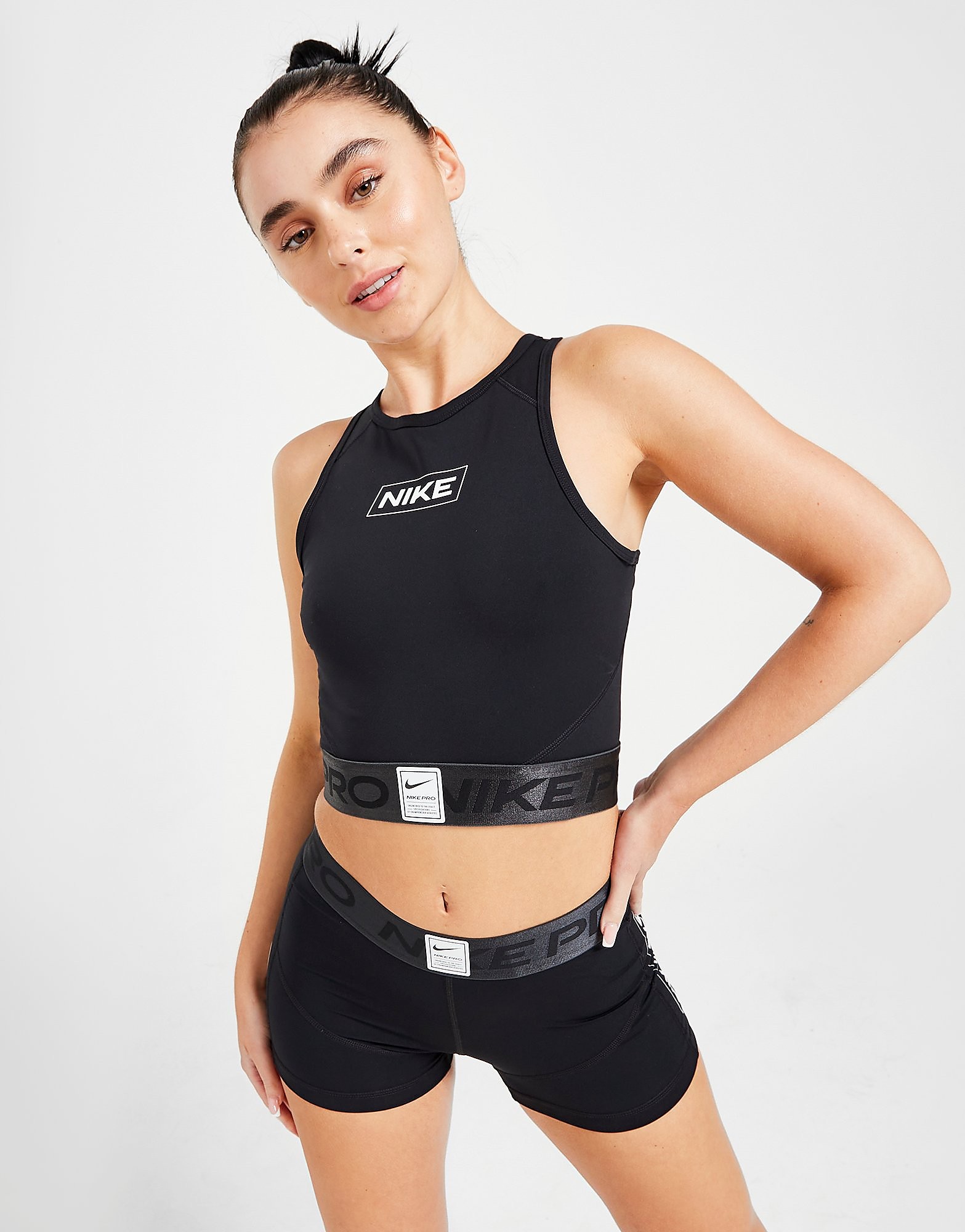 

Nike Training Pro Graphic Tank Top - Black - Womens, Black
