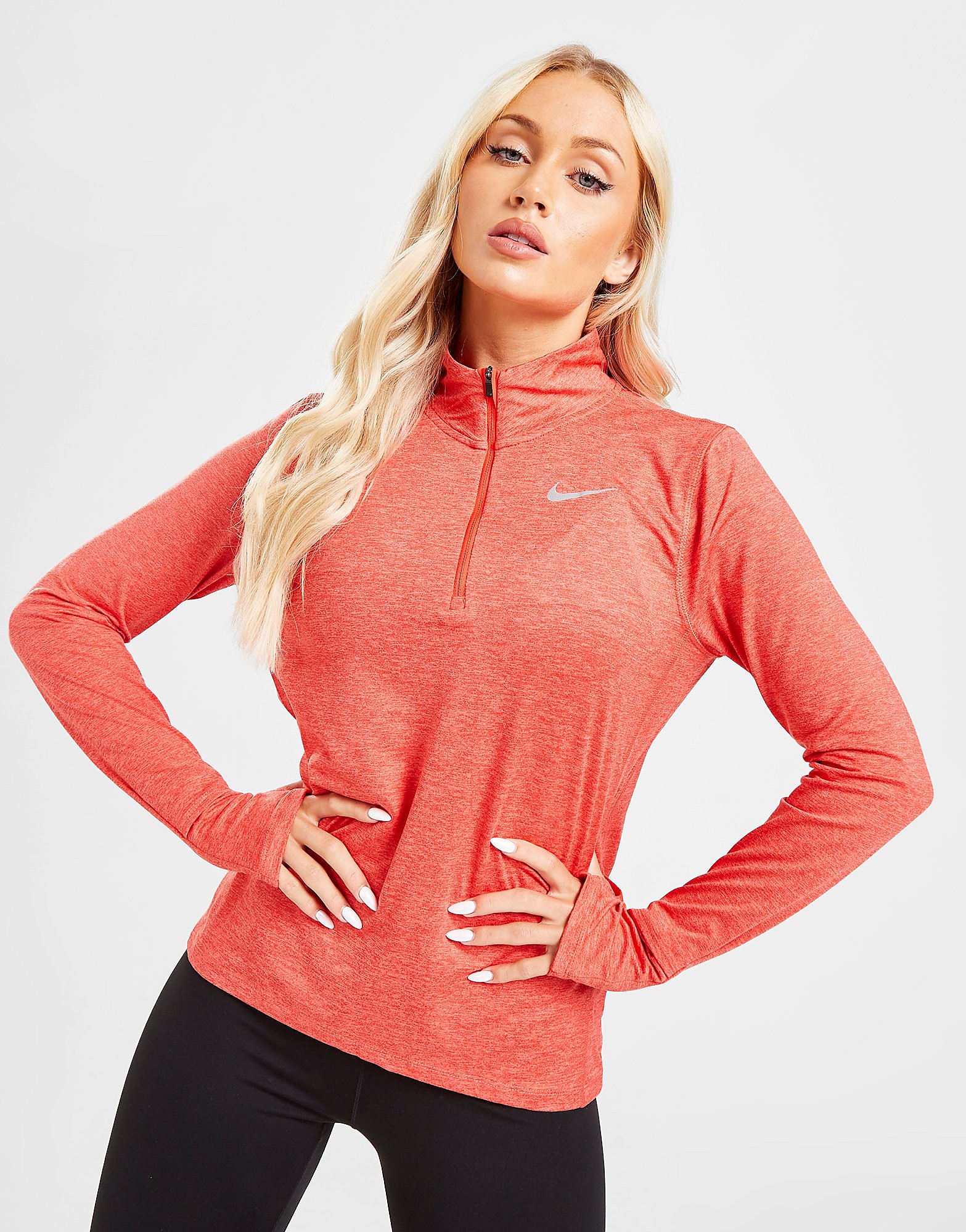 

Nike Running Element 1/4 Zip Track Top - Red - Womens, Red