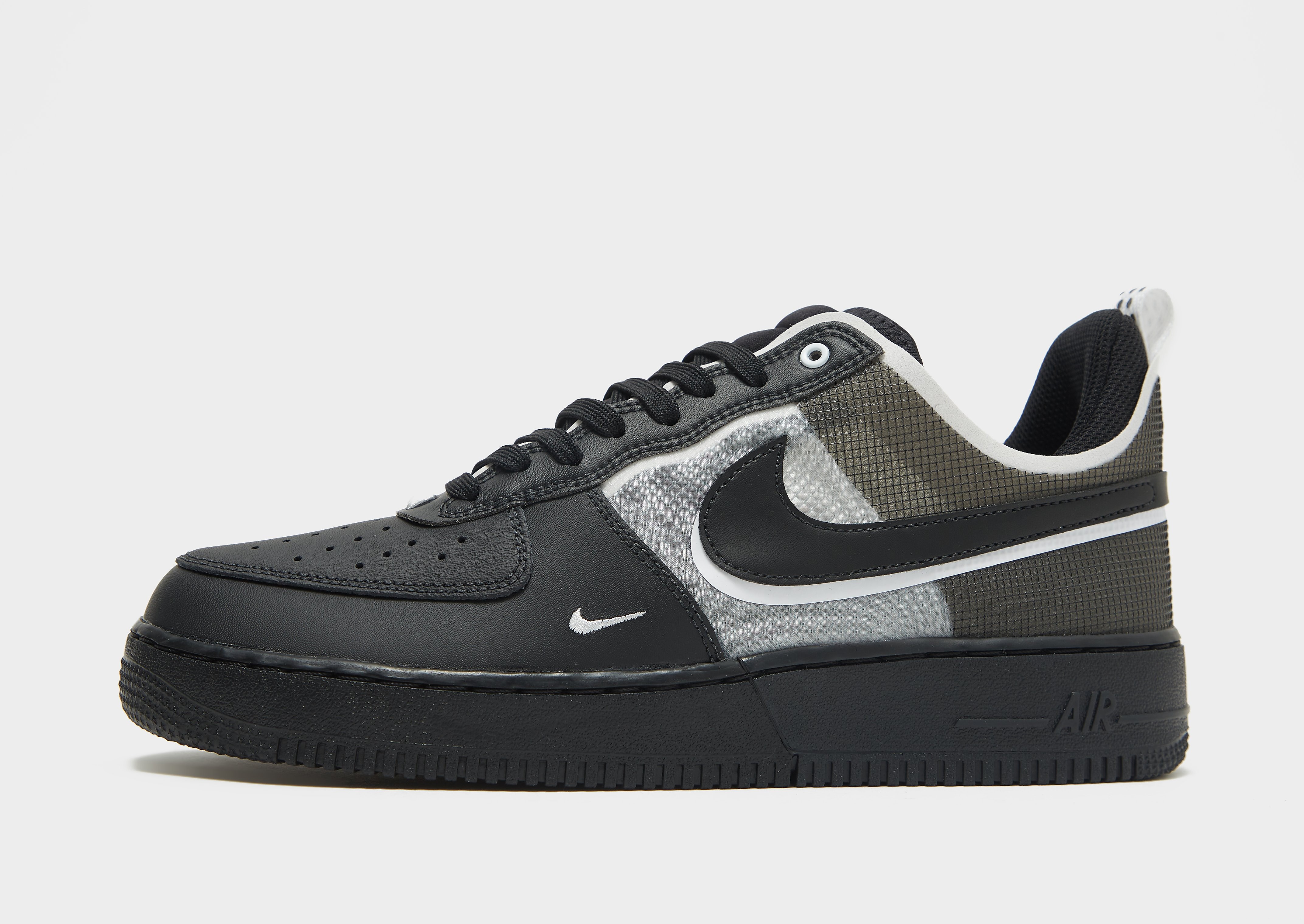 

Nike Air Force 1 React - Black/White/Black - Mens, Black/White/Black