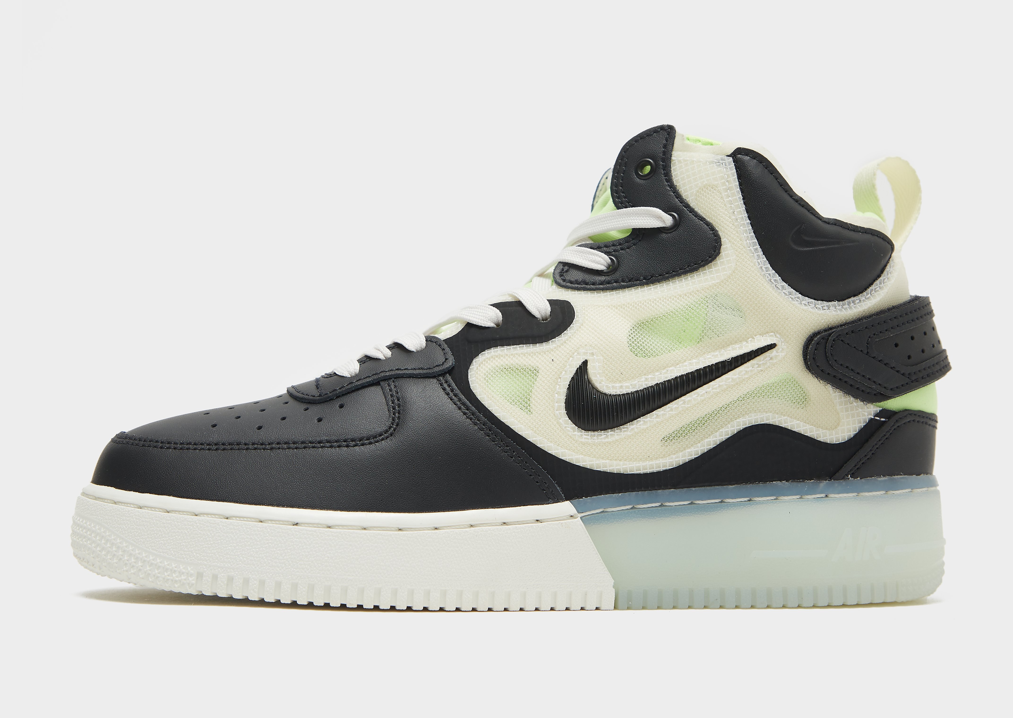 

Nike Air Force 1 Mid React - Sail/Ghost Green/Glacier Blue/Black/Cream - Mens, Sail/Ghost Green/Glacier Blue/Black/Cream