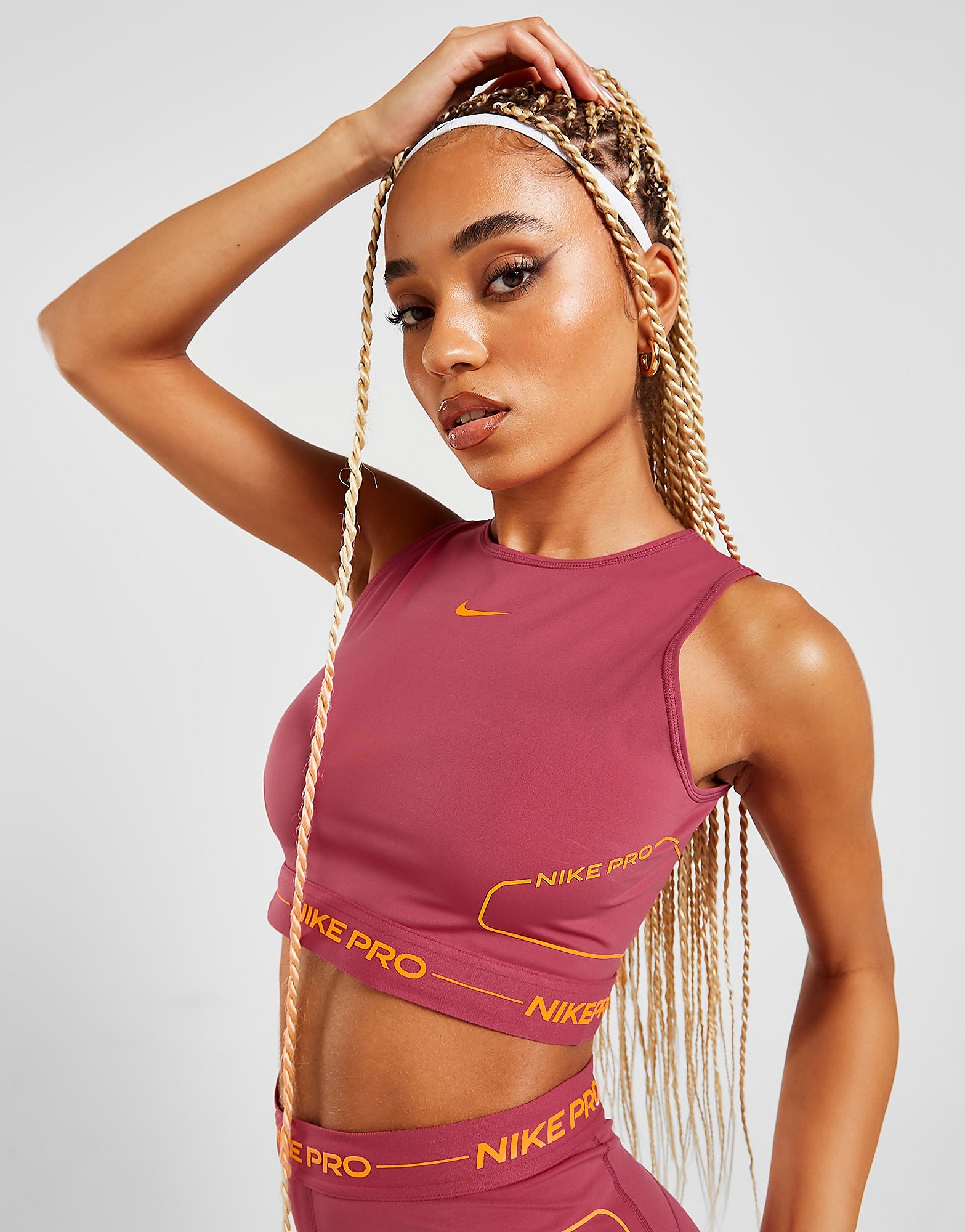 

Nike Training Pro Seamless Tank Top - Sweet Beet/Kumquat - Womens, Sweet Beet/Kumquat