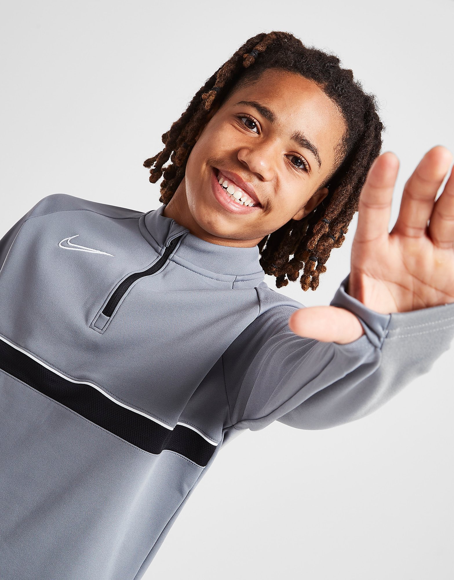 

Nike Academy 1/4 Zip Track Top Junior - Only at JD - Grey/GREY$ - Kids, Grey/GREY$