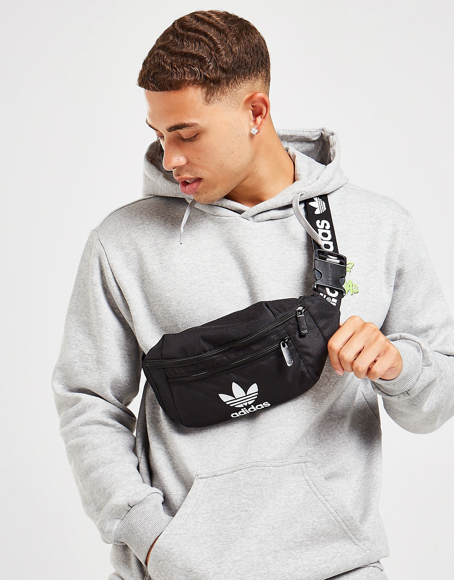 

adidas Originals Trefoil Bum Bag - Black - Womens, Black