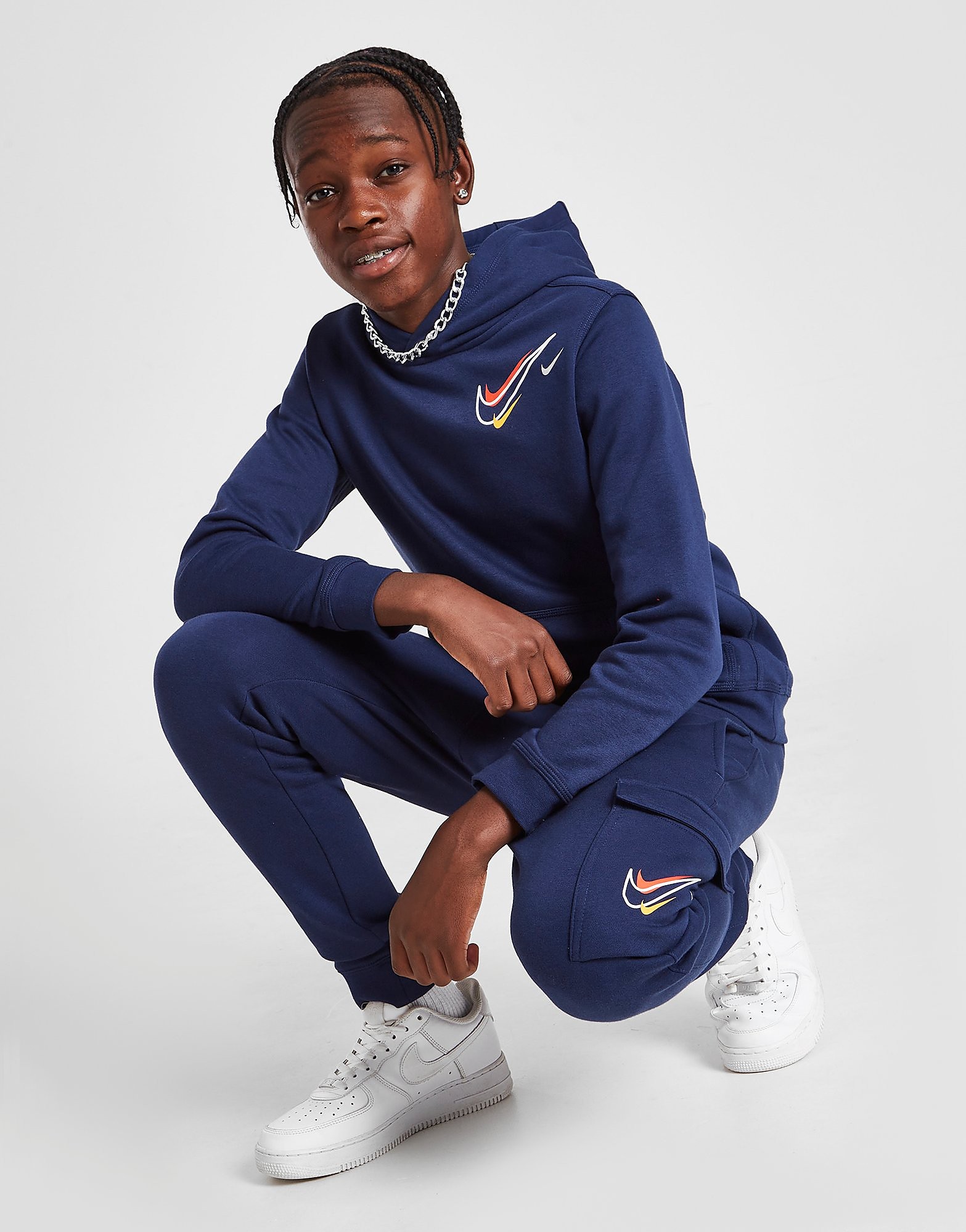 

Nike Multi Swoosh Hoodie Junior - Navy - Kids, Navy