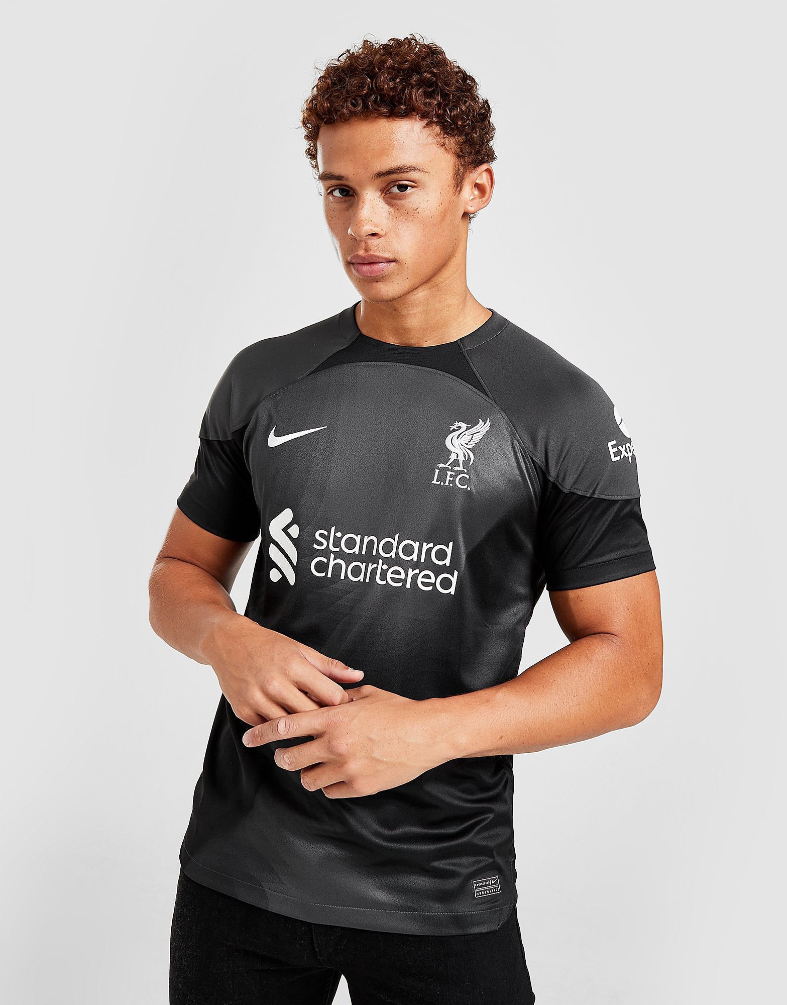 

Nike Liverpool FC 2022/23 Goalkeeper Away Shirt - Black - Mens, Black