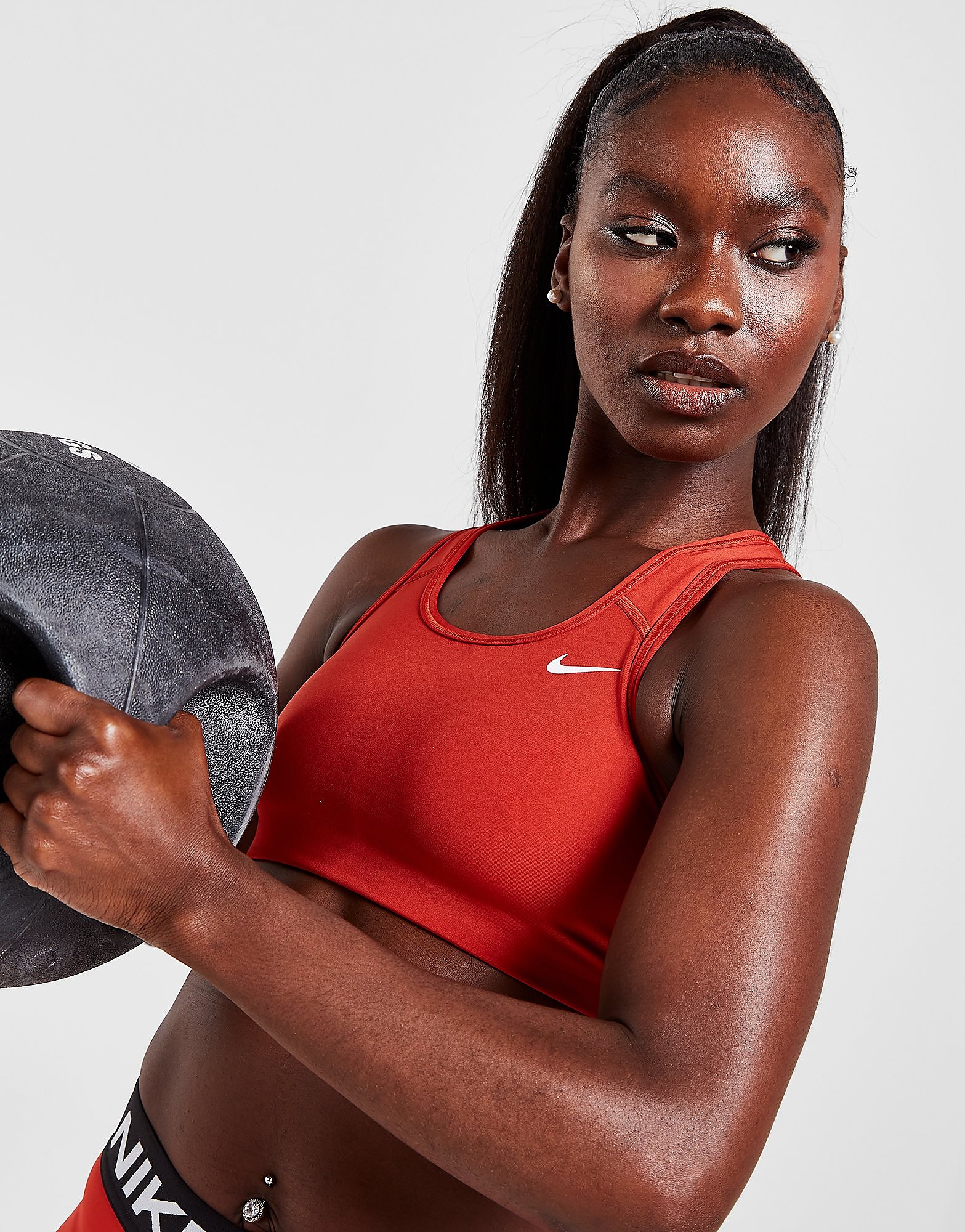 

Nike Training Swoosh Bra - Red - Womens, Red