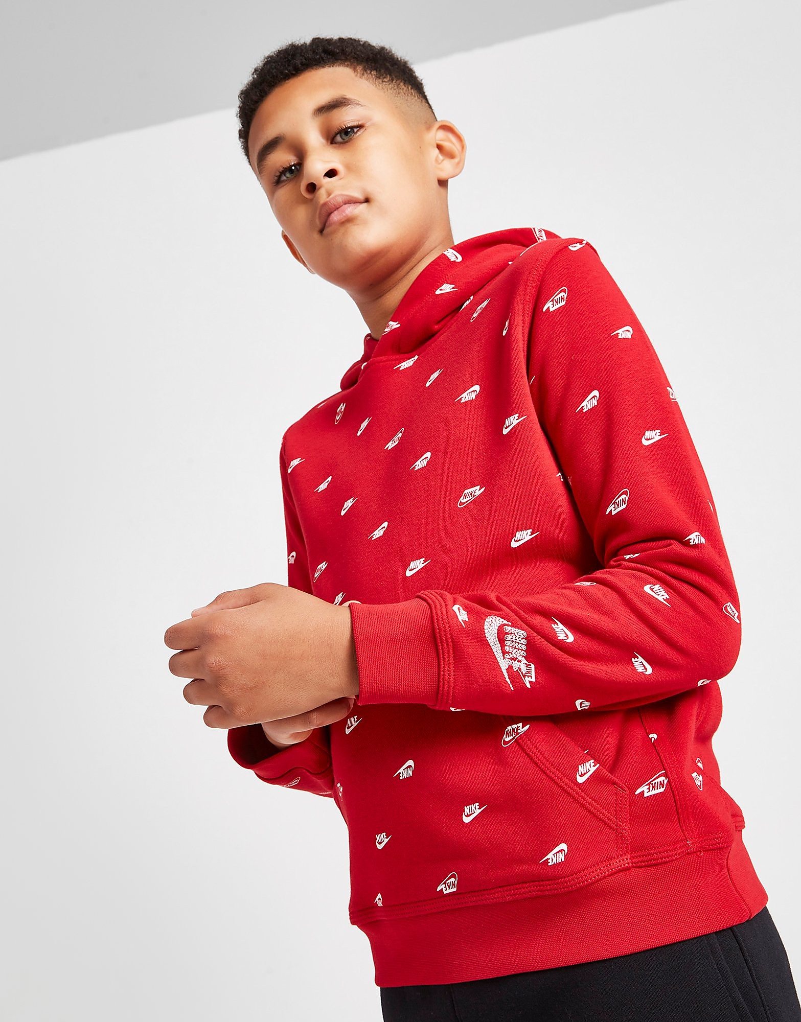 

Nike All Over Print Hoodie Junior - Red - Kids, Red
