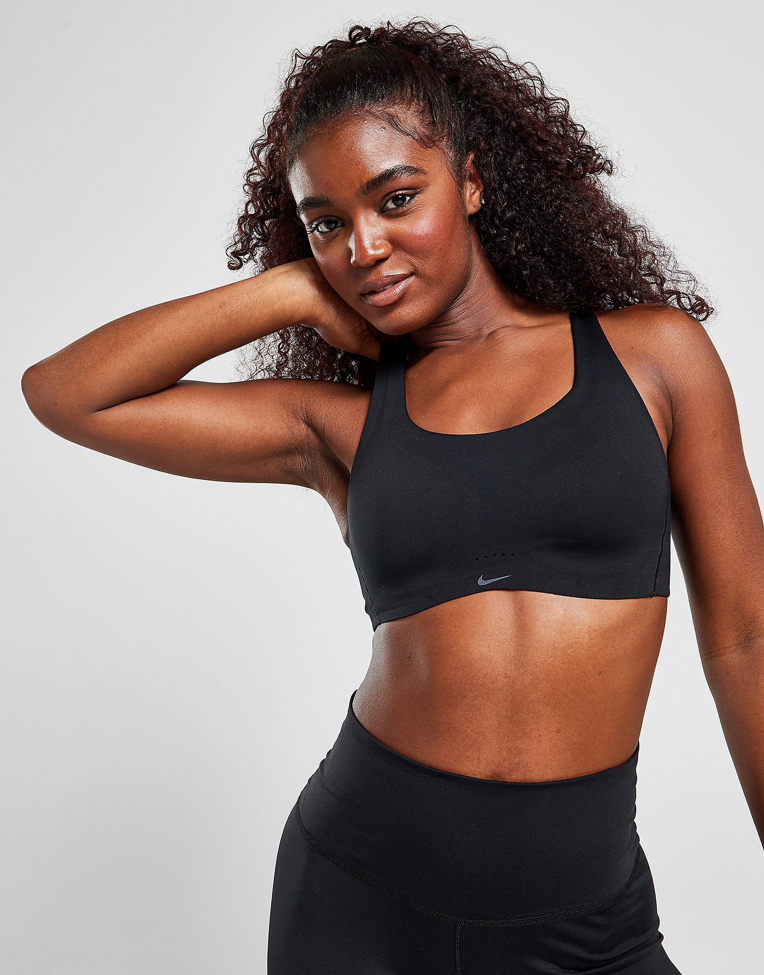 

Nike Training Alate Coverage Sports Bra - Black/Black/Cool Grey - Womens, Black/Black/Cool Grey