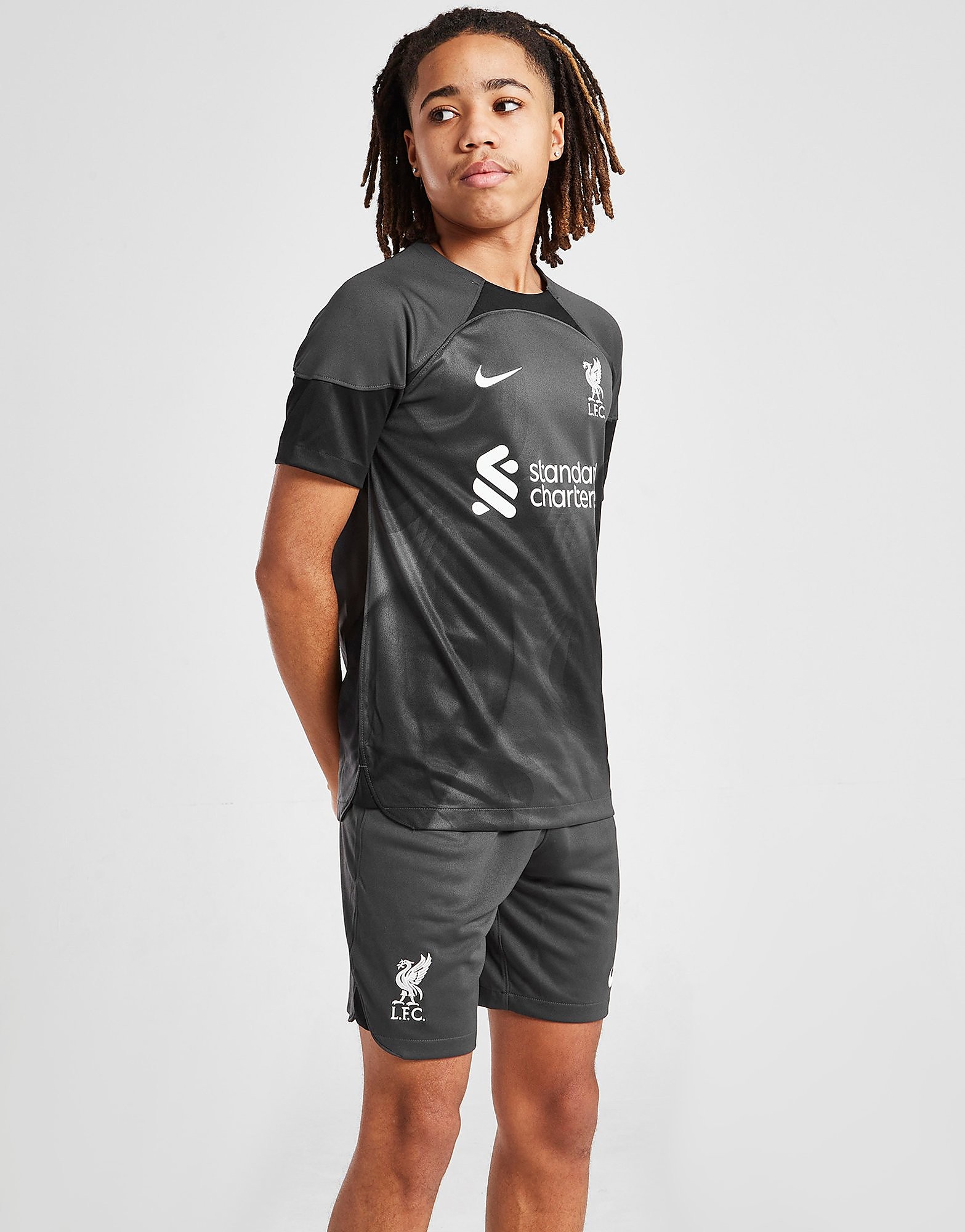 

Nike Liverpool FC 2022/23 Goalkeeper Shorts Junior - Black - Kids, Black