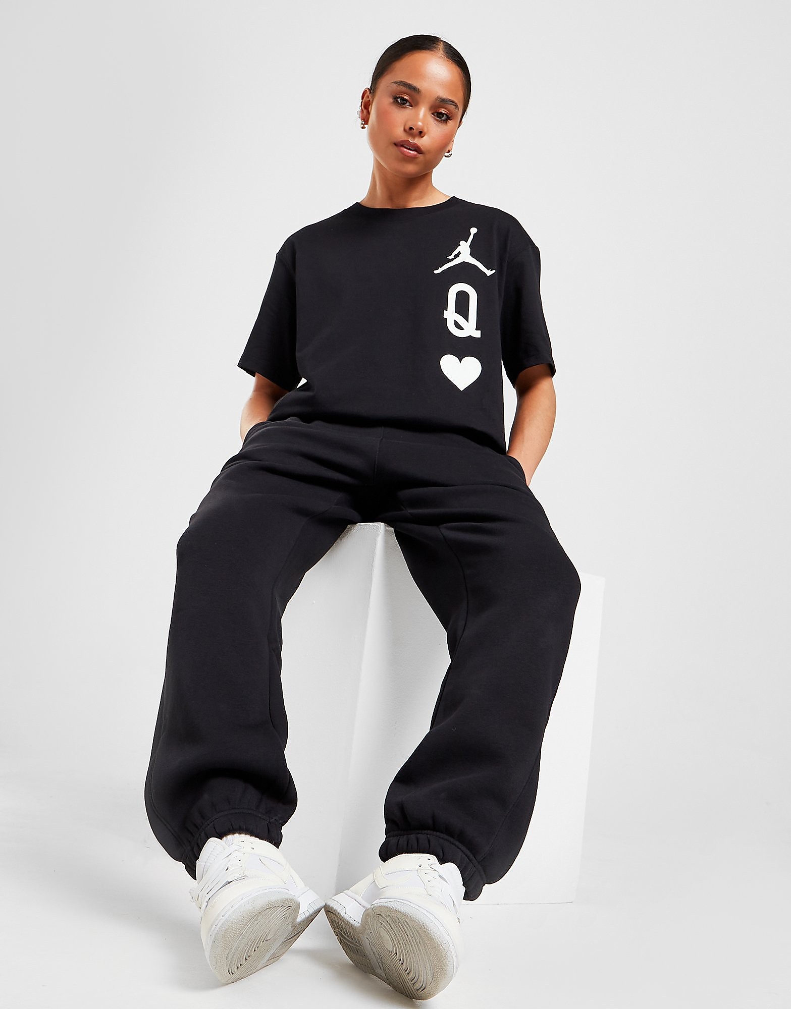 

Jordan Flight Queen Boyfriend T-Shirt - Black - Womens, Black