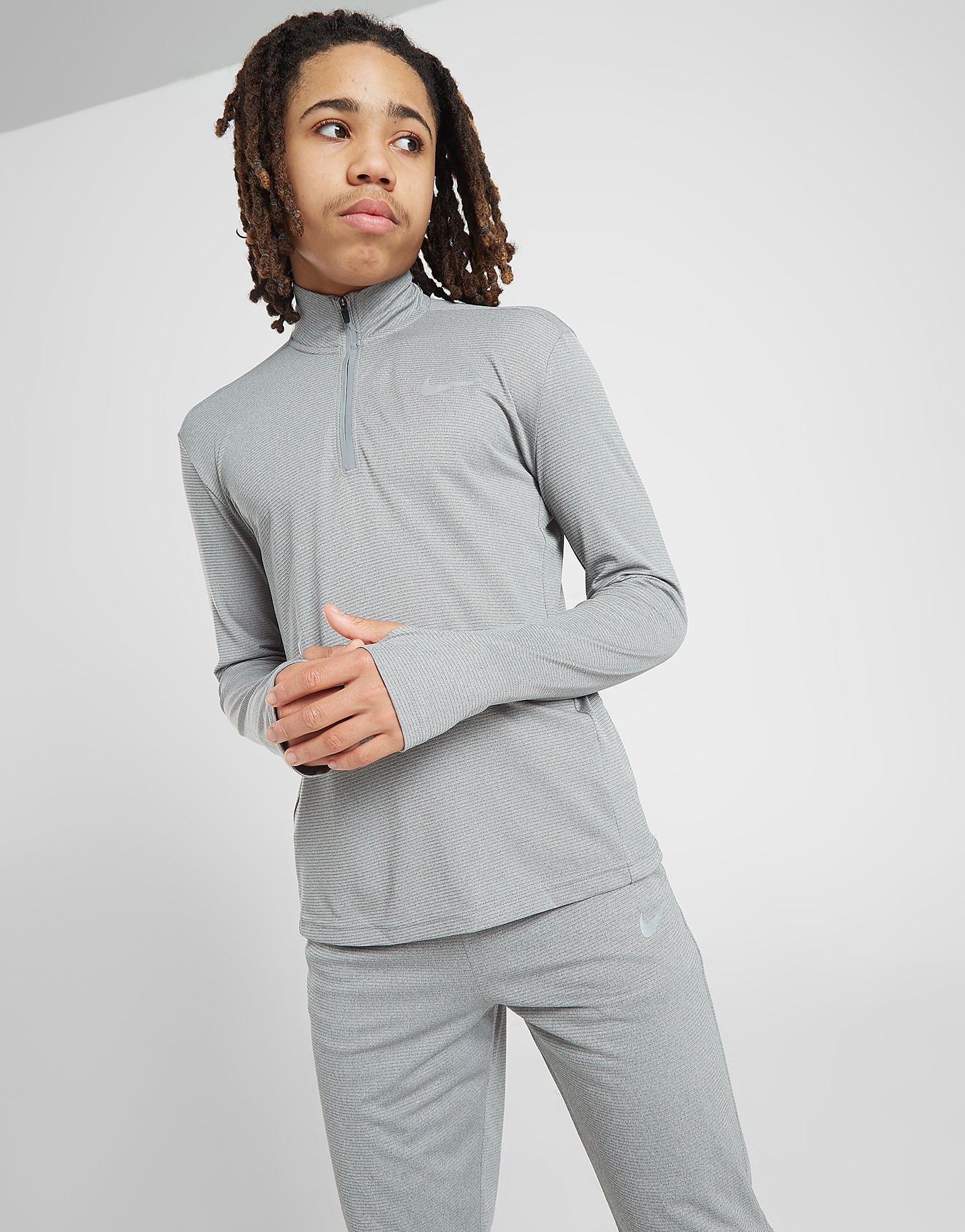 

Nike Dri-FIT Poly+ 1/4 Zip Top Junior - Carbon Heather - Kids, Carbon Heather