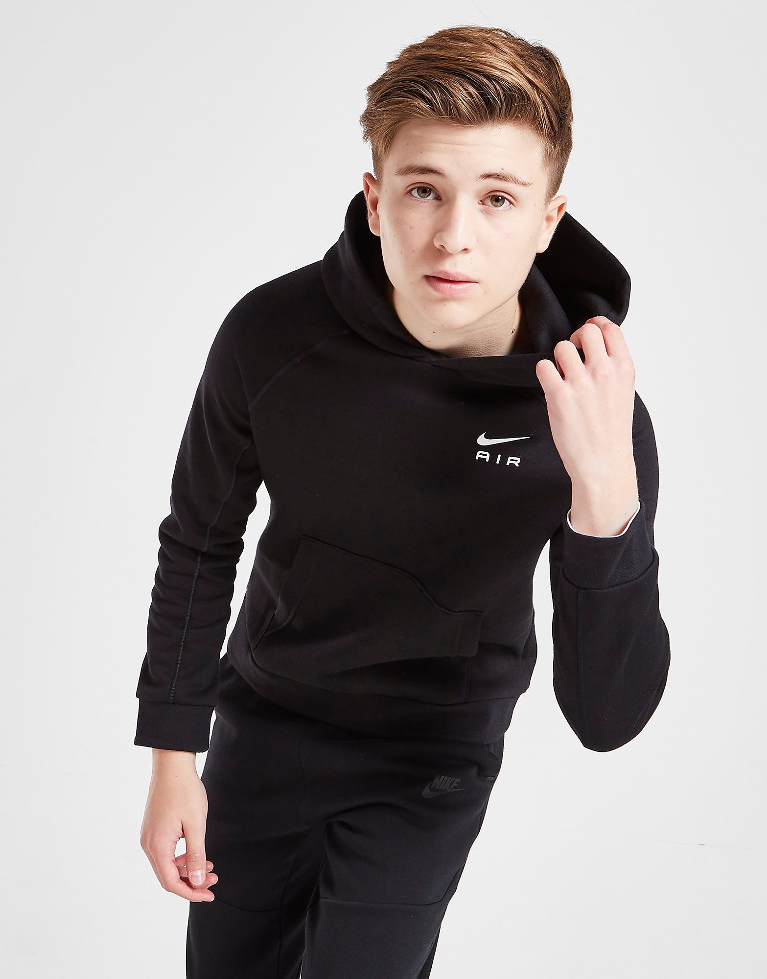 

Nike Air Fleece Hoodie Junior - Black - Kids, Black