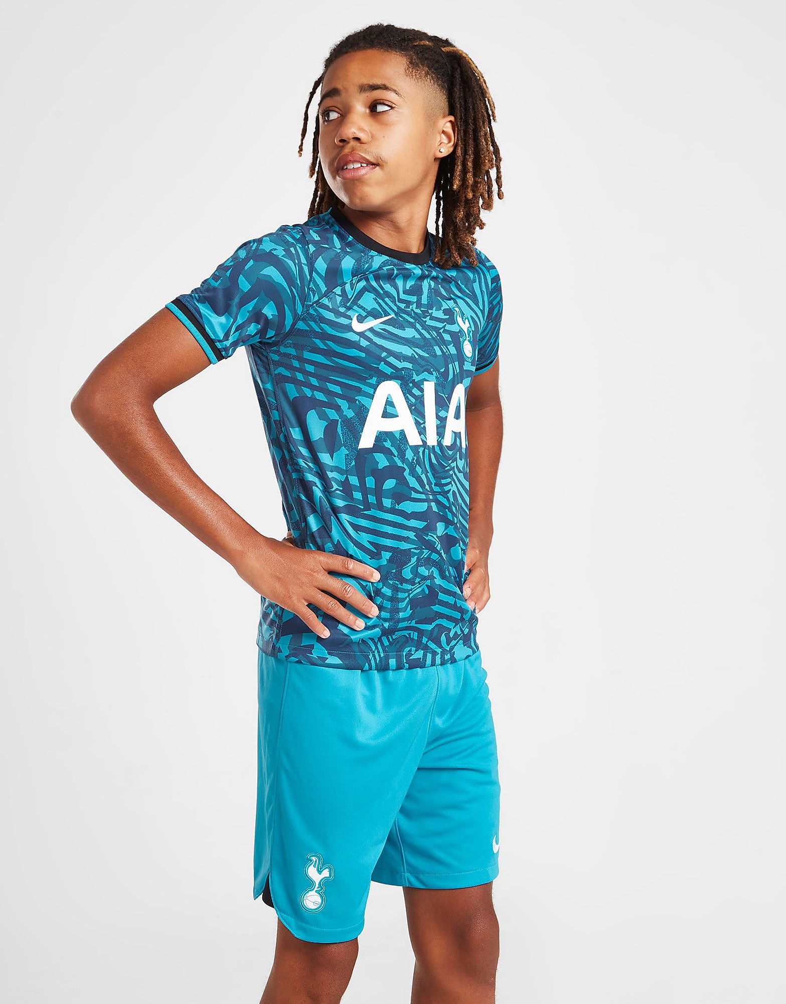 Nike Tottenham Hotspur FC 2022/23 Third Shorts Junior - Blue - Kids ...