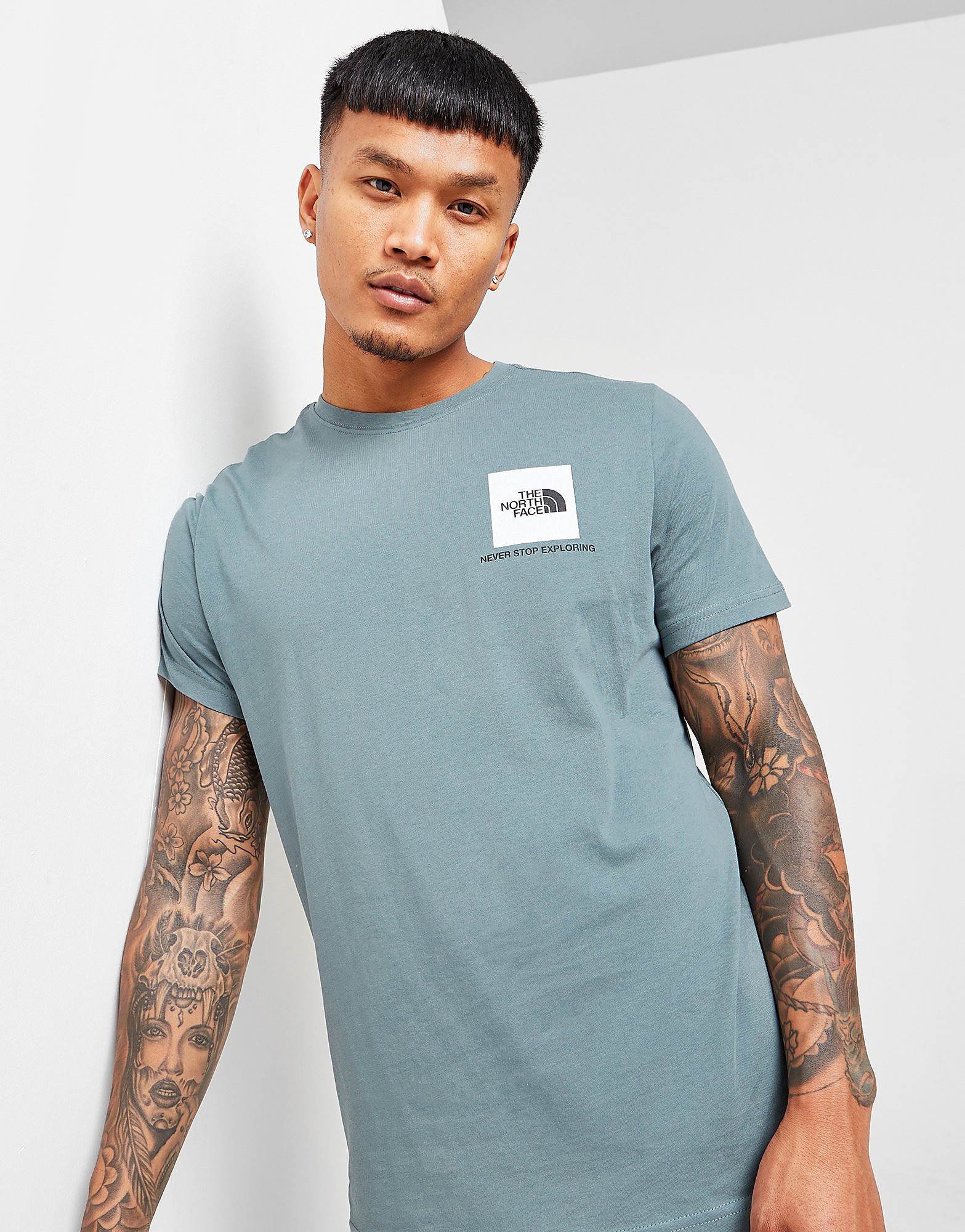 

The North Face Fine Box Logo T-Shirt - Only at JD - Blue - Mens, Blue