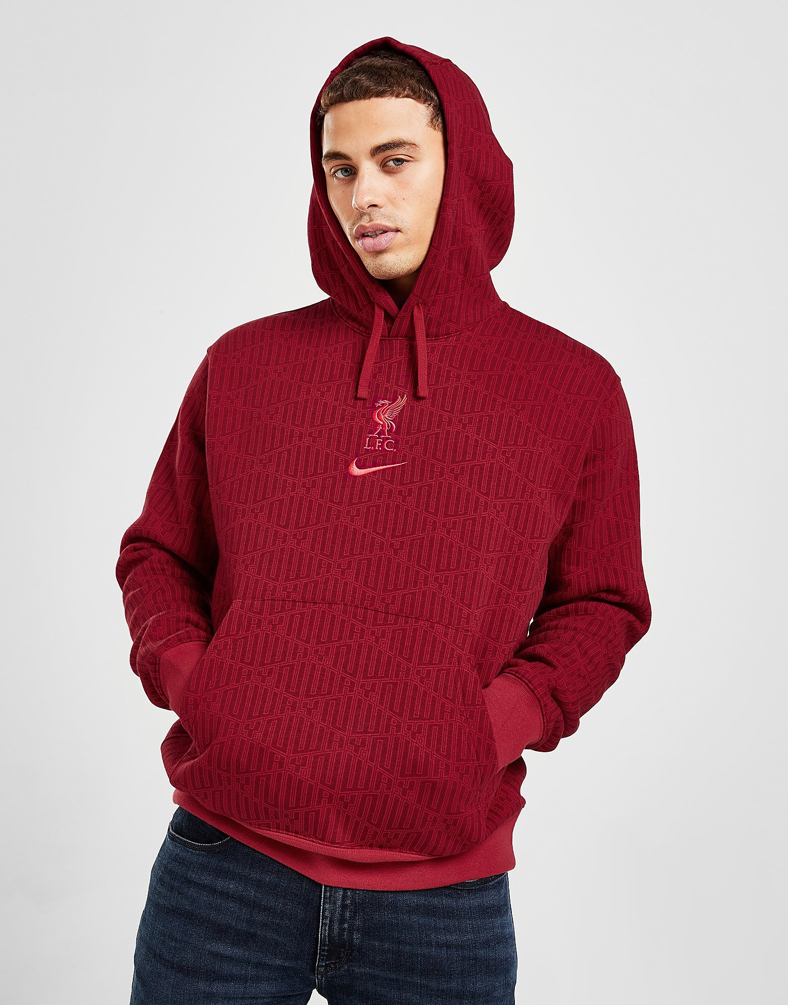 

Nike Liverpool FC Fleece Hoodie - Tough Red/Siren Red - Mens, Tough Red/Siren Red