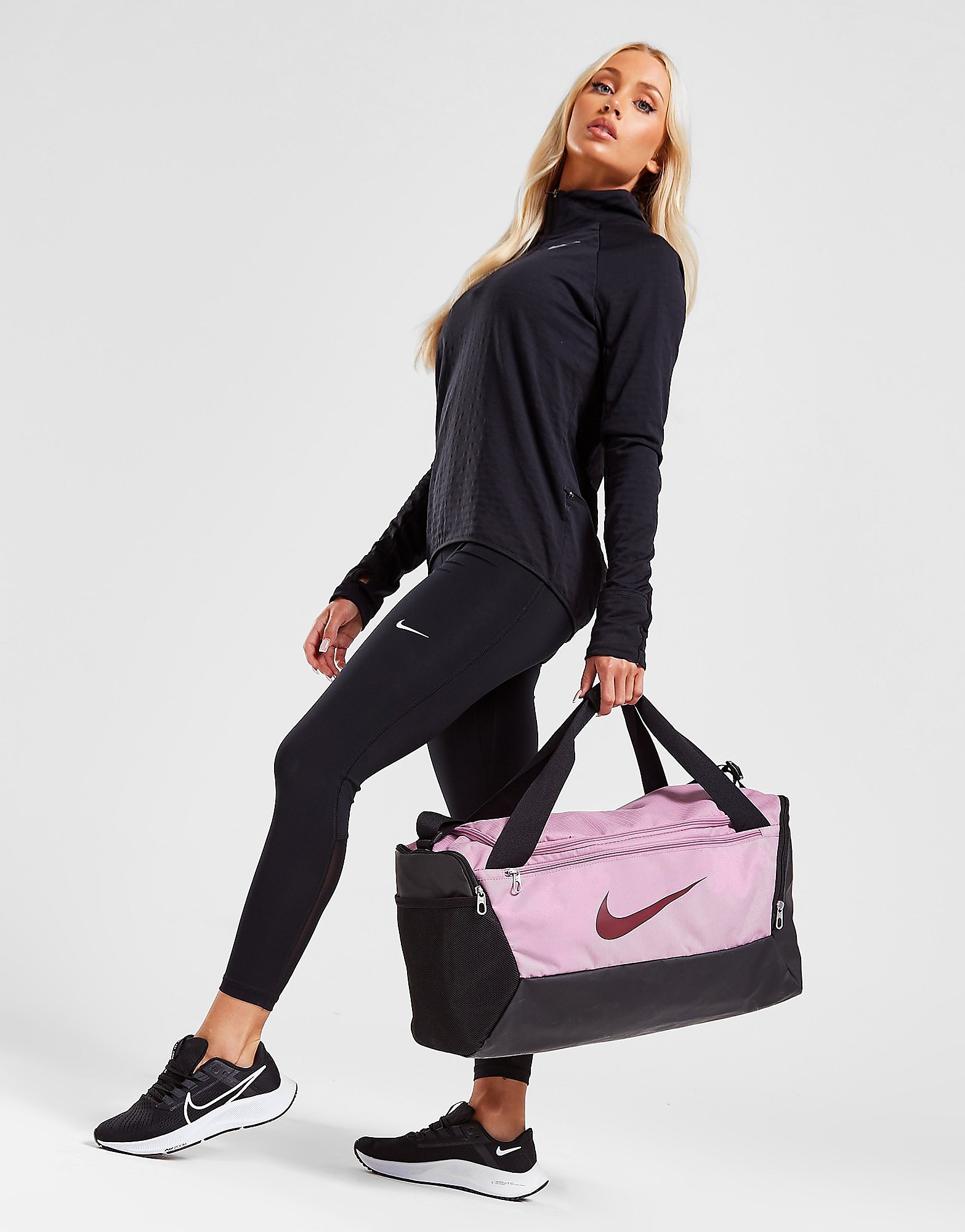 Nike Small Brasilia Bag - Orchid/Black/Dark Beetroot - Womens, Orchid/Black/Dark Beetroot