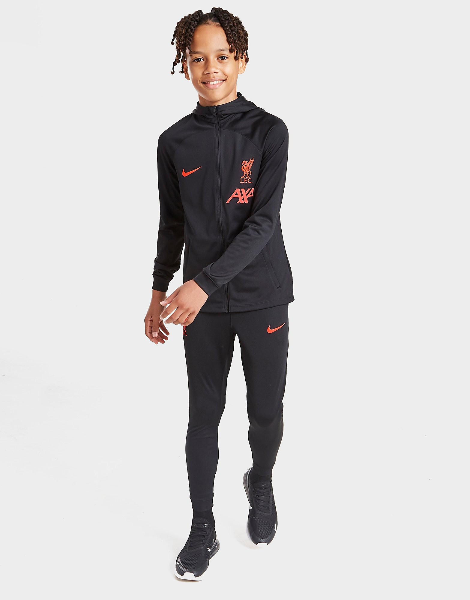 

Nike Liverpool FC Strike Tracksuit Junior - Black/Black/Siren Red/Siren Red - Kids, Black/Black/Siren Red/Siren Red