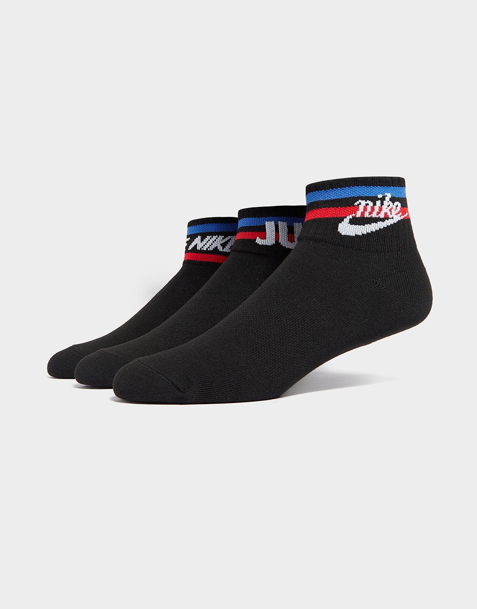 

Nike 3-Pack Sportswear Ankle Socks - BLACK - Womens, BLACK