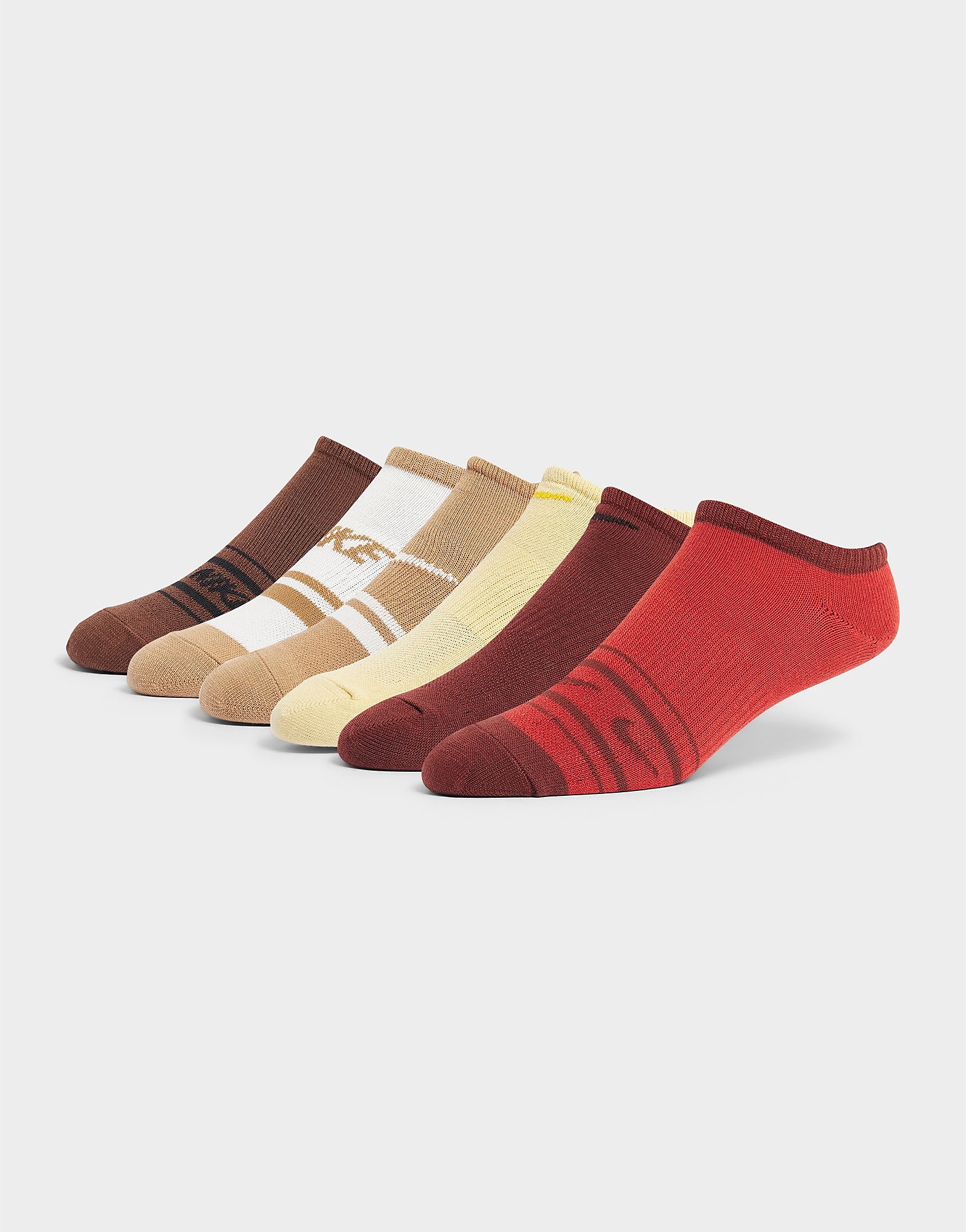 

Nike 6-Pack Lightweight No Show Graphic Socks - Multi Coloured - Womens, Multi Coloured