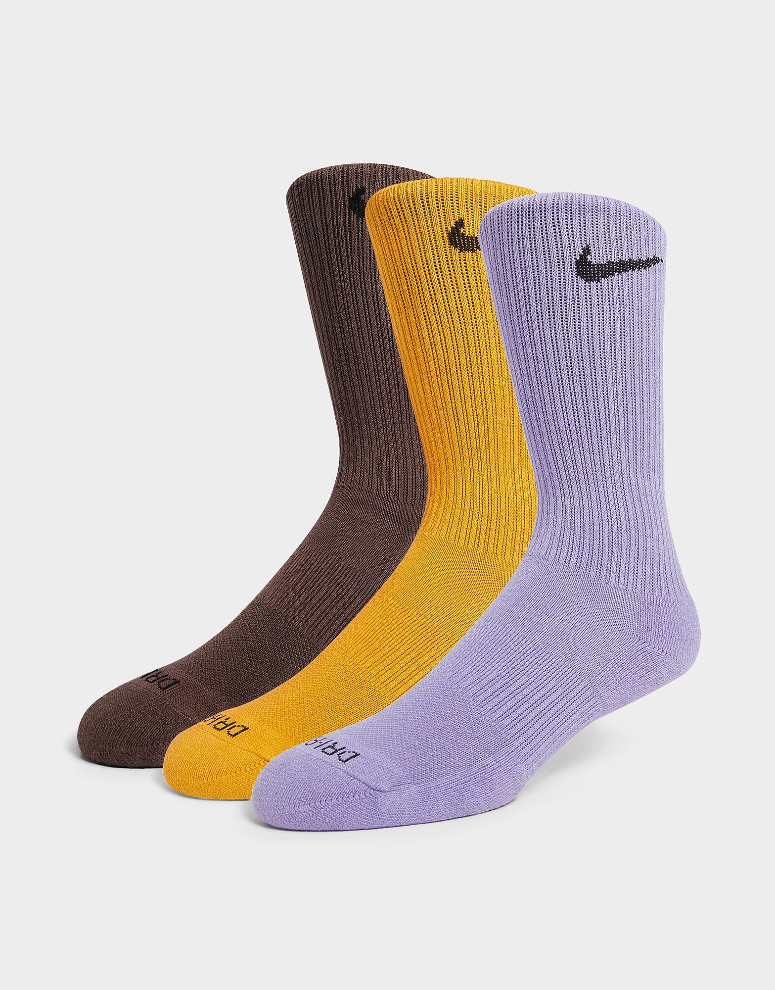

Nike 3-Pack Everyday Plus Cushioned Crew Socks - Multi Coloured - Womens, Multi Coloured