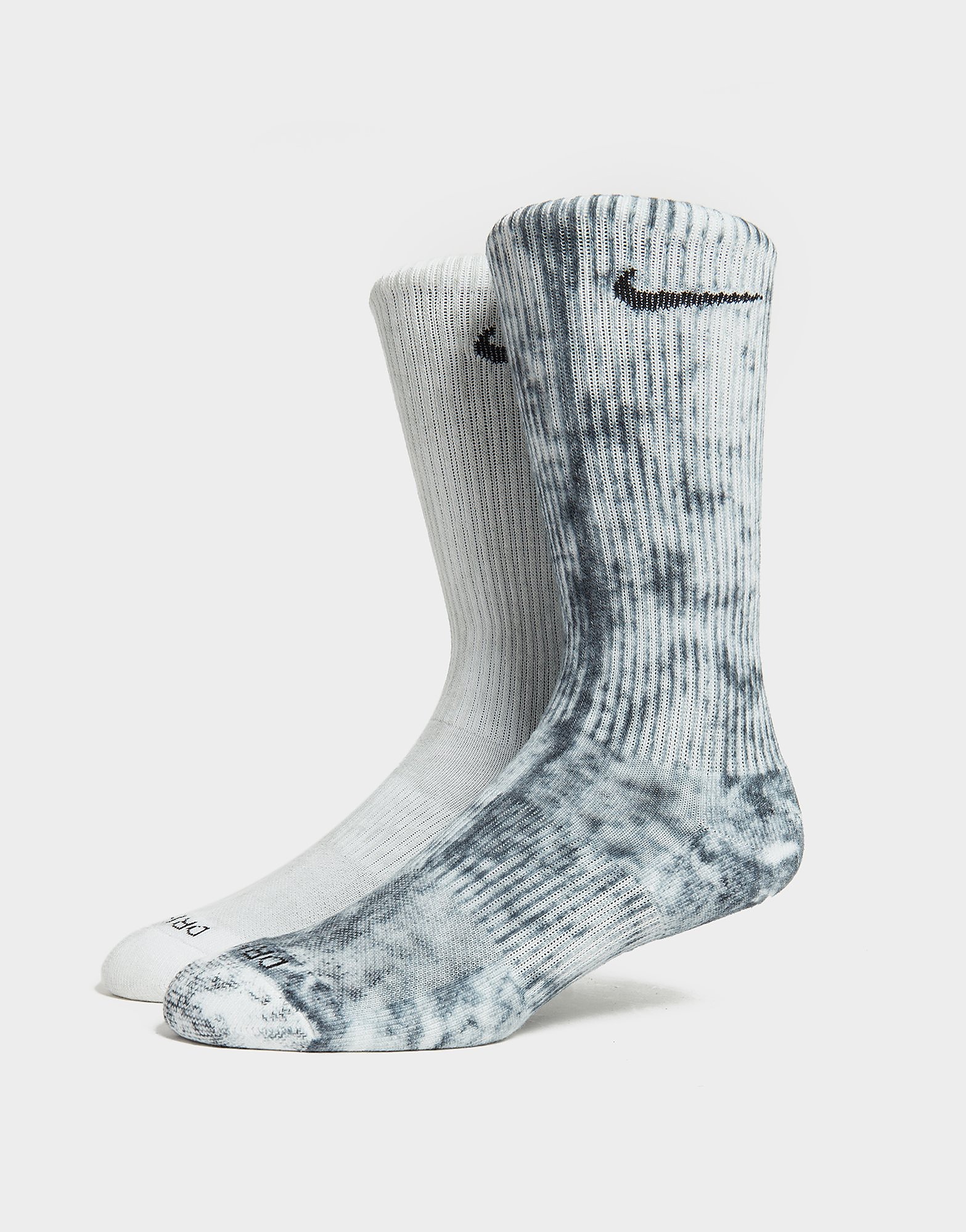 

Nike 2-Pack Tie Dye Everyday Plus Crew Socks - Grey - Womens, Grey