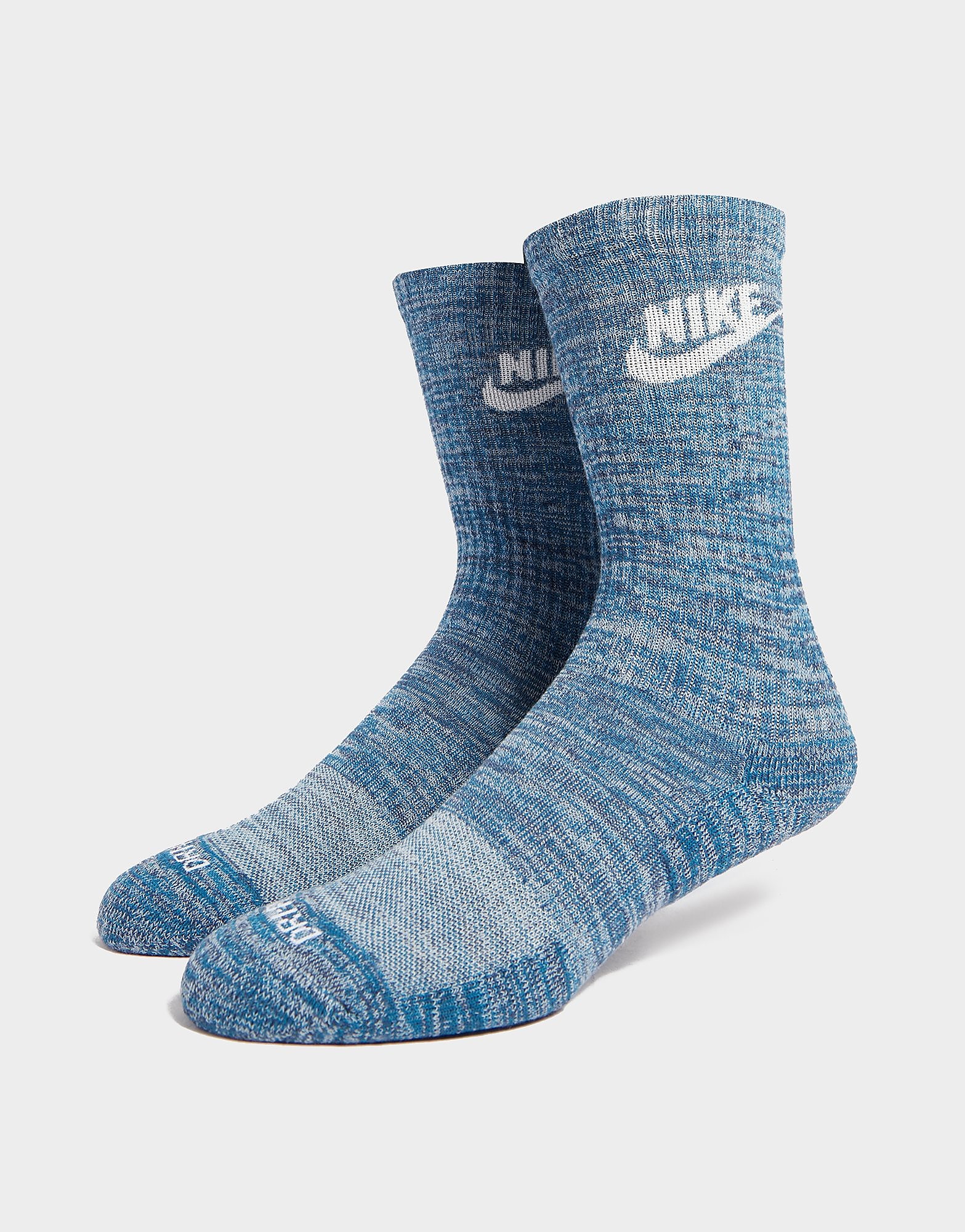 Nike 2 Pack Everyday+ Crew Socks - Blue - Womens, Blue