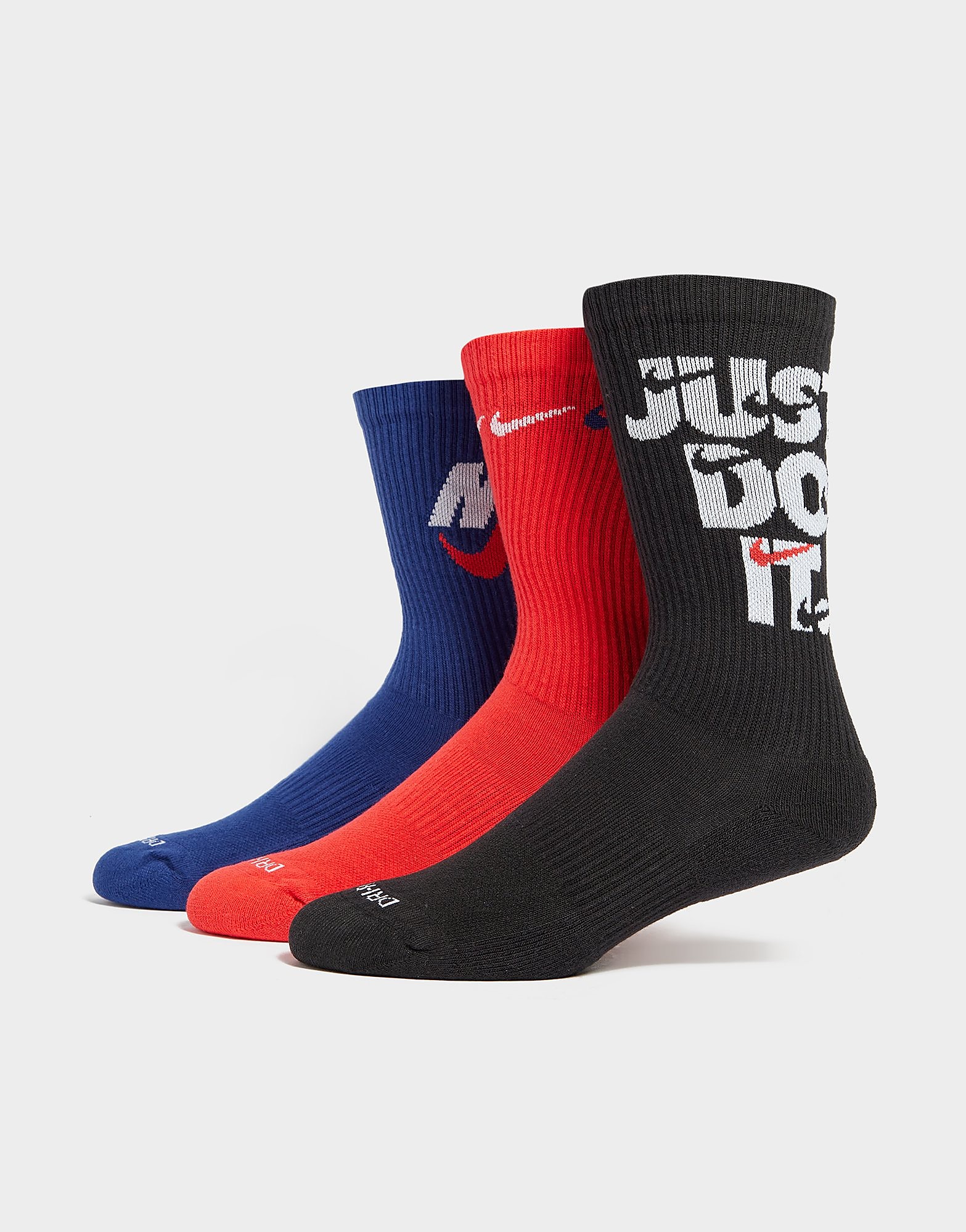 

Nike Everyday Plus Cushioned Socks (3-Pack) - Multi Coloured - Womens, Multi Coloured