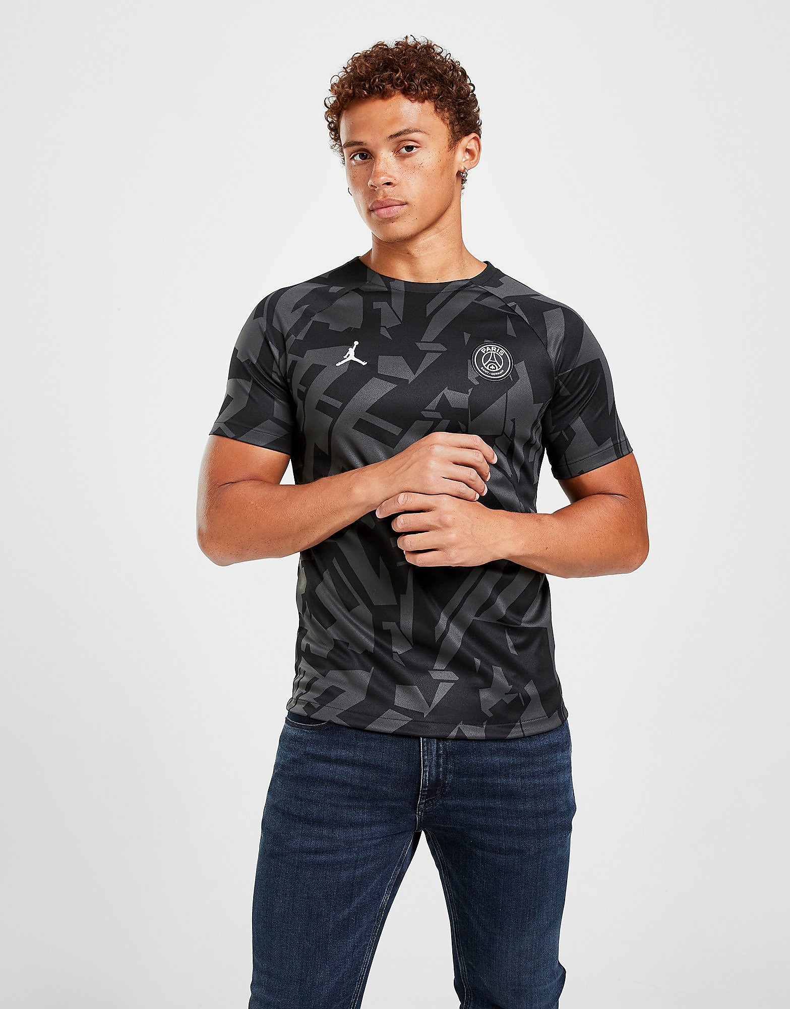 

Jordan Paris Saint Germain Pre Match Shirt - Black - Mens, Black