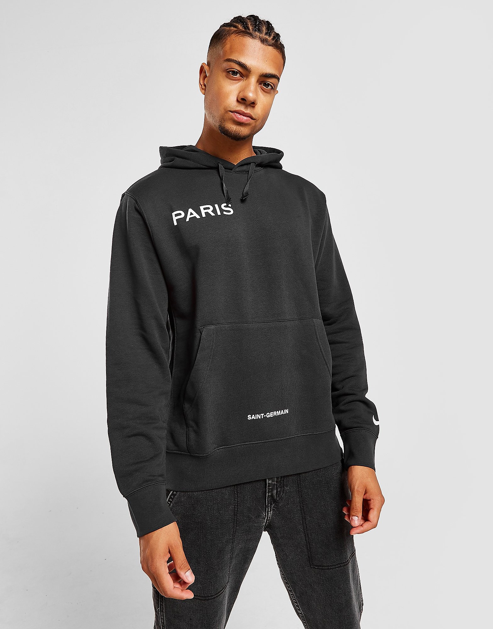 

Nike Paris Saint Germain Hoodie - Oil Grey/White - Mens, Oil Grey/White