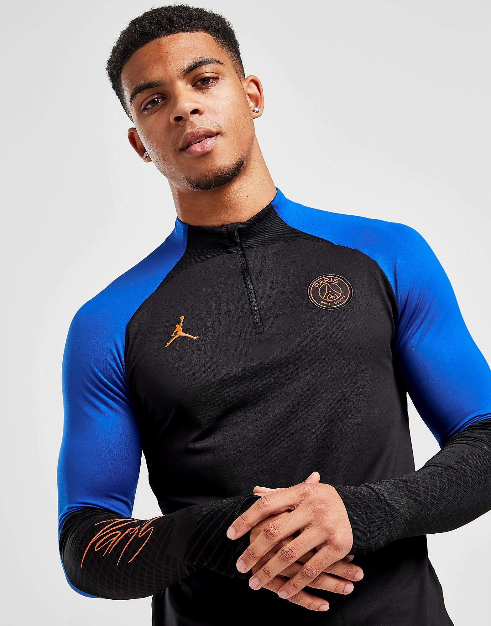 

Jordan Paris Saint Germain Strike Drill Top - Black/Game Royal/Black/Bright Crimson - Mens, Black/Game Royal/Black/Bright Crimson