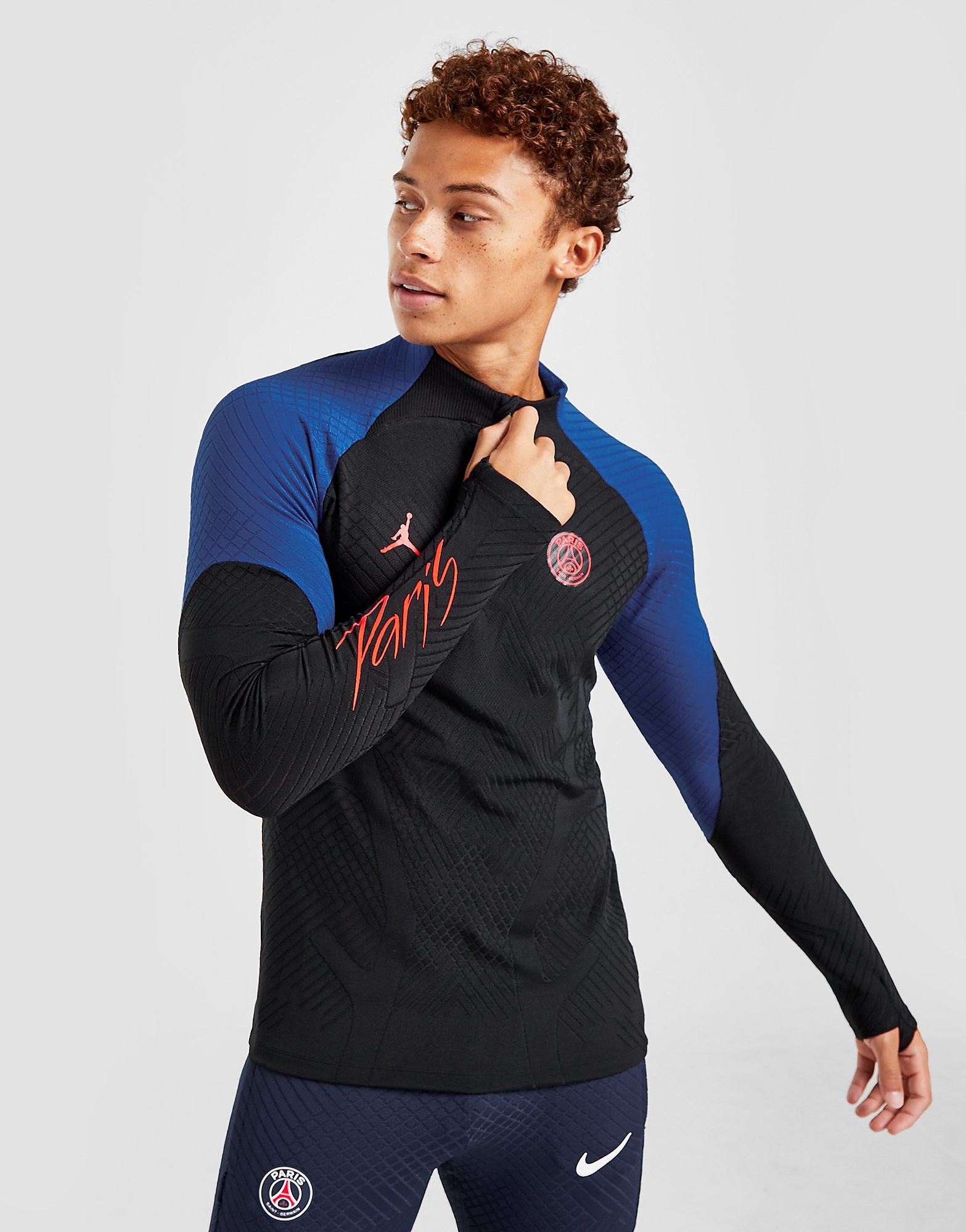 

Jordan Paris Saint Germain ADV Strike Drill Top - Black - Mens, Black