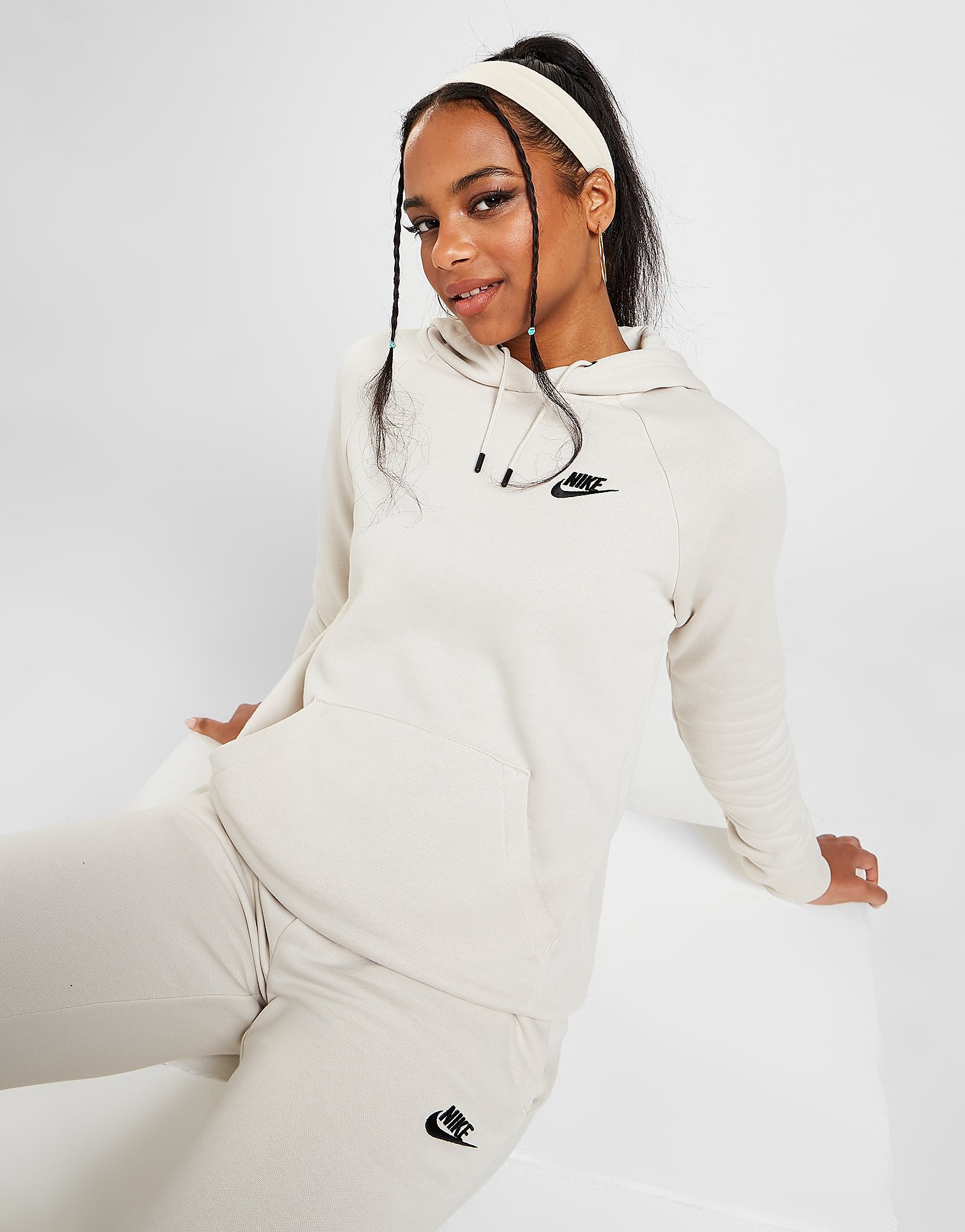 

Nike Nike Sportswear Essential Women's Fleece Pullover Hoodie - Light Orewood Brown/Black, Light Orewood Brown/Black