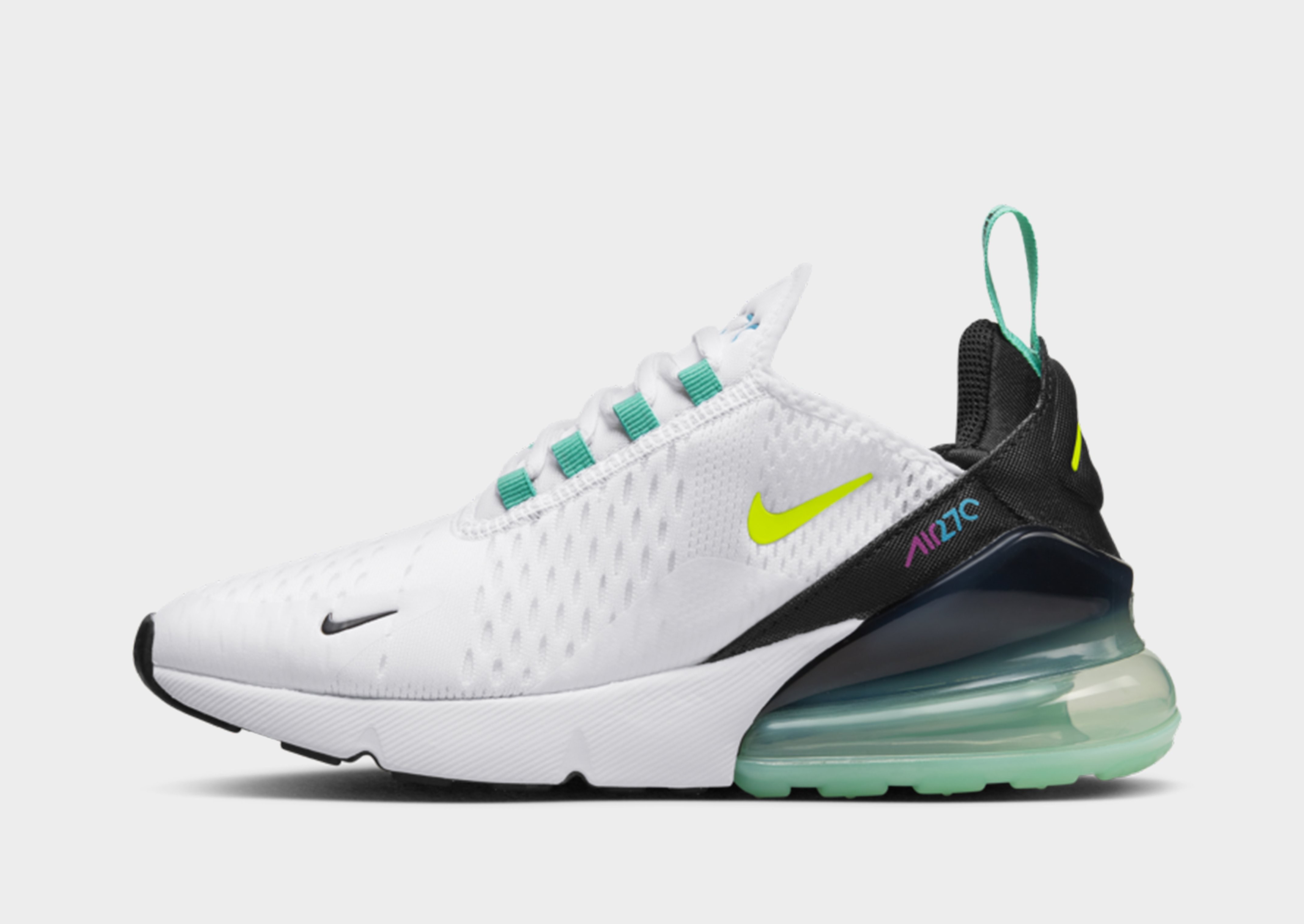 

Nike Air Max 270 Junior - White/Multi Coloured - Kids, White/Multi Coloured
