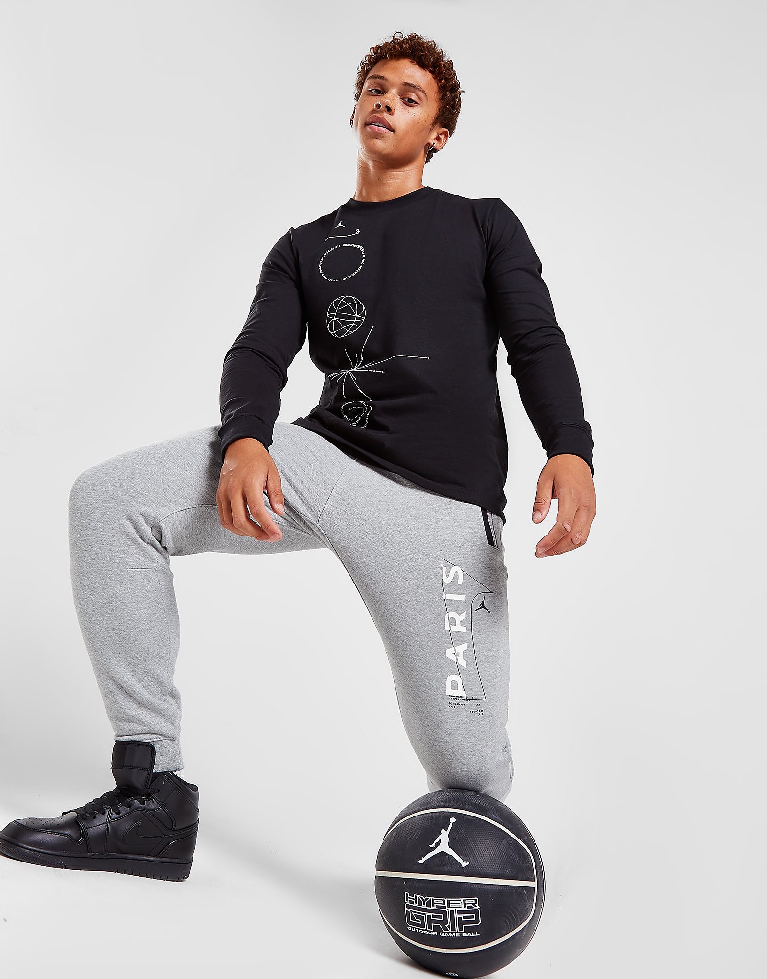 

Jordan Paris Saint Germain Fleece Joggers - Grey - Mens, Grey