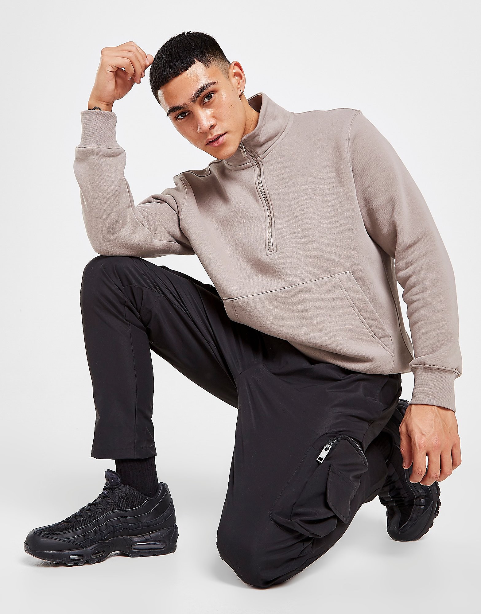 

Brave Soul Double Pocket Pants - Black - Mens, Black