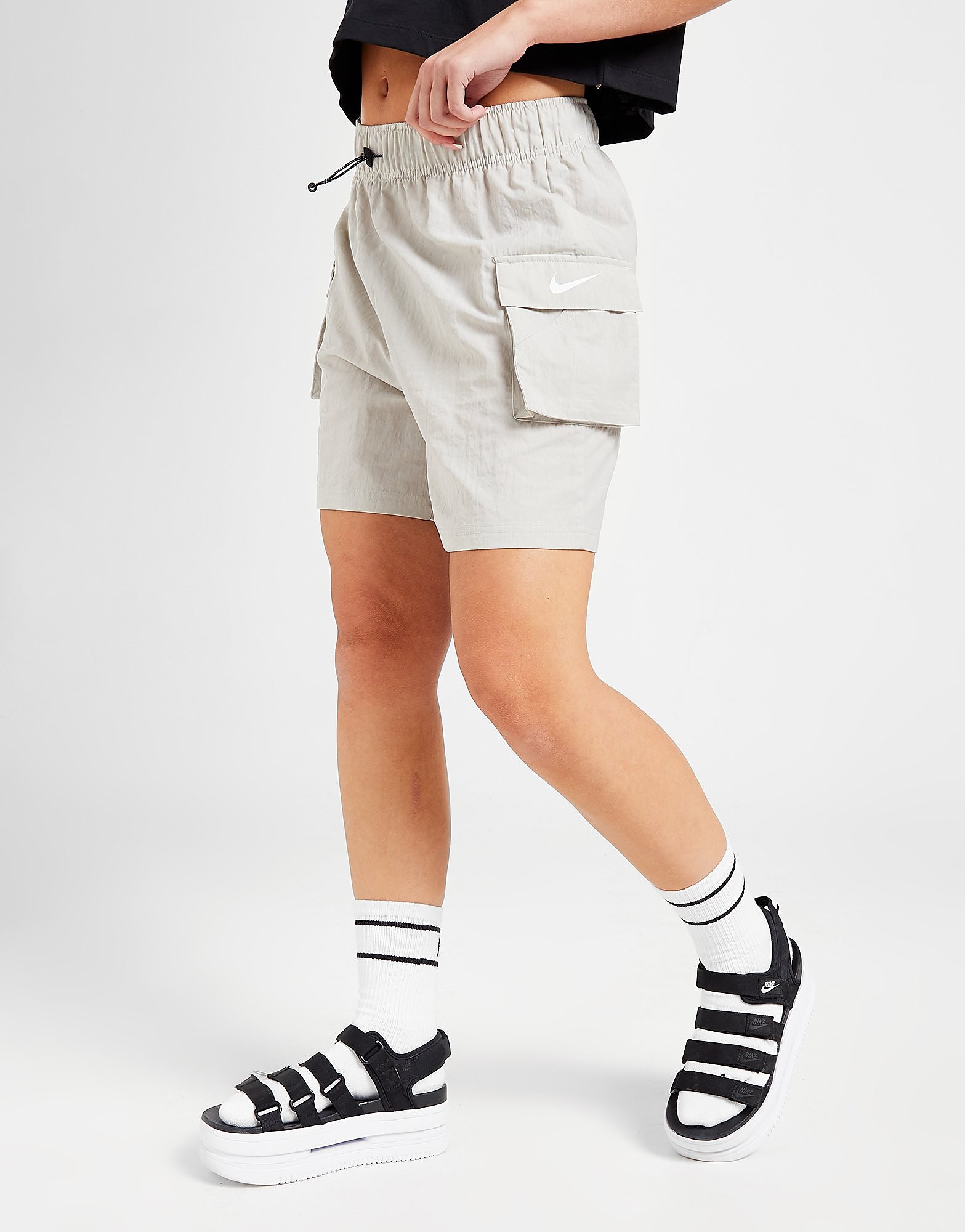 

Nike Phoenix Woven Shorts - Light Iron Ore/White - Womens, Light Iron Ore/White