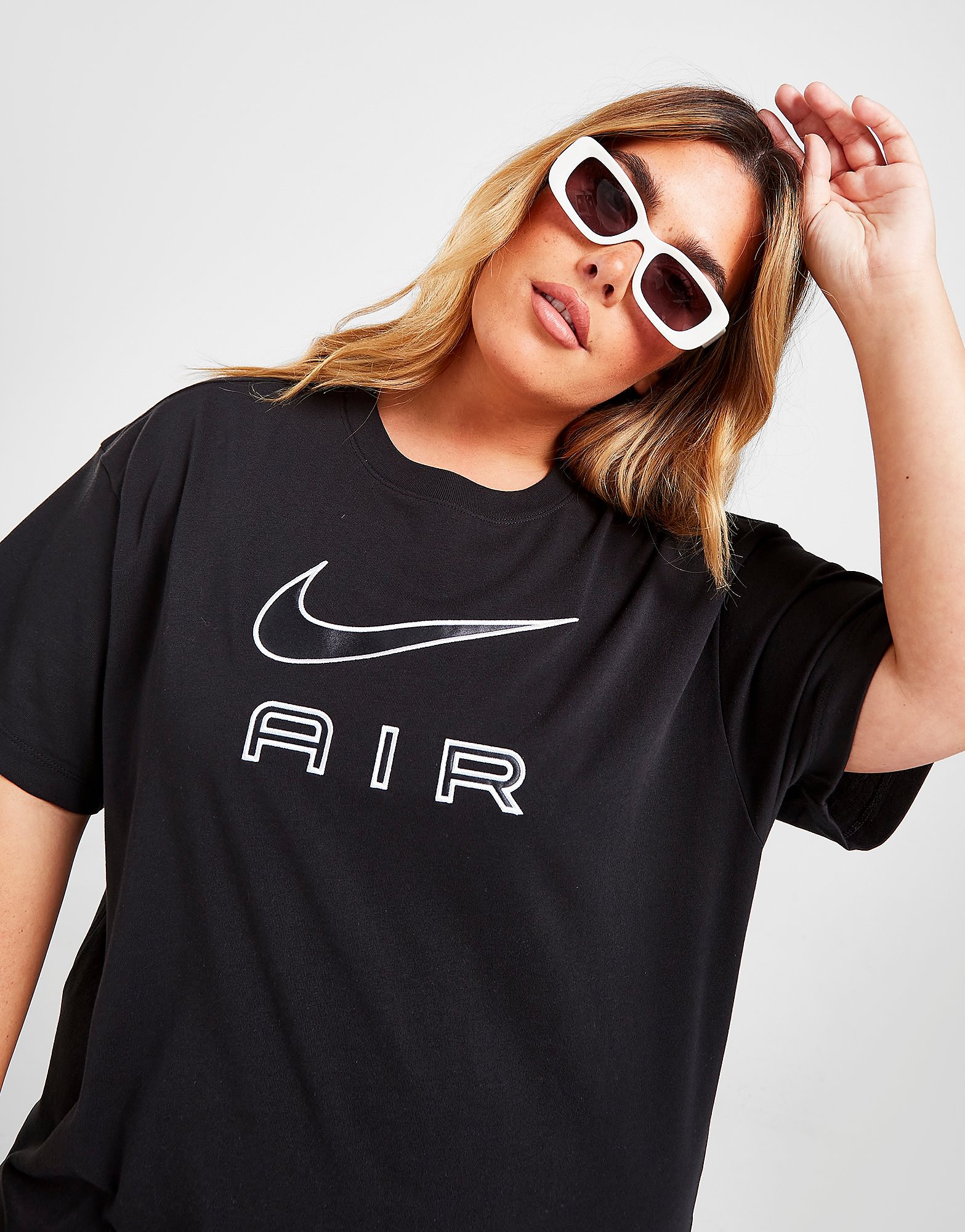 

Nike Plus Size Air Boyfriend T-Shirt - Black - Womens, Black