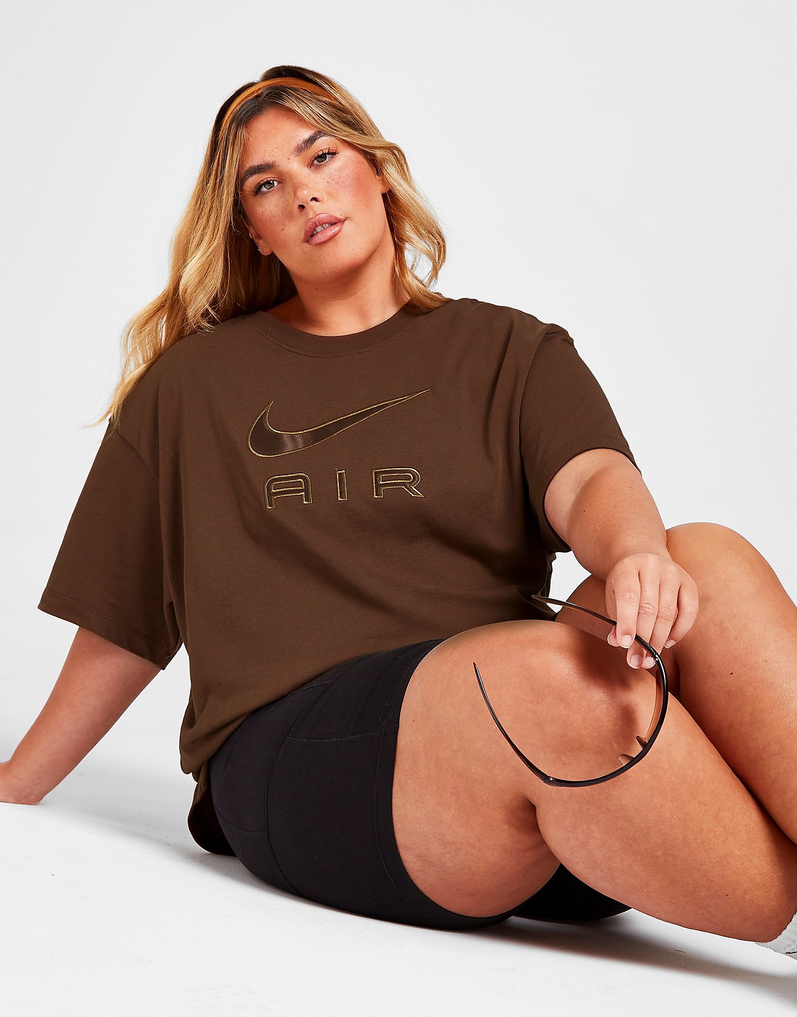 

Nike Plus Size Air Boyfriend T-Shirt - Brown - Womens, Brown