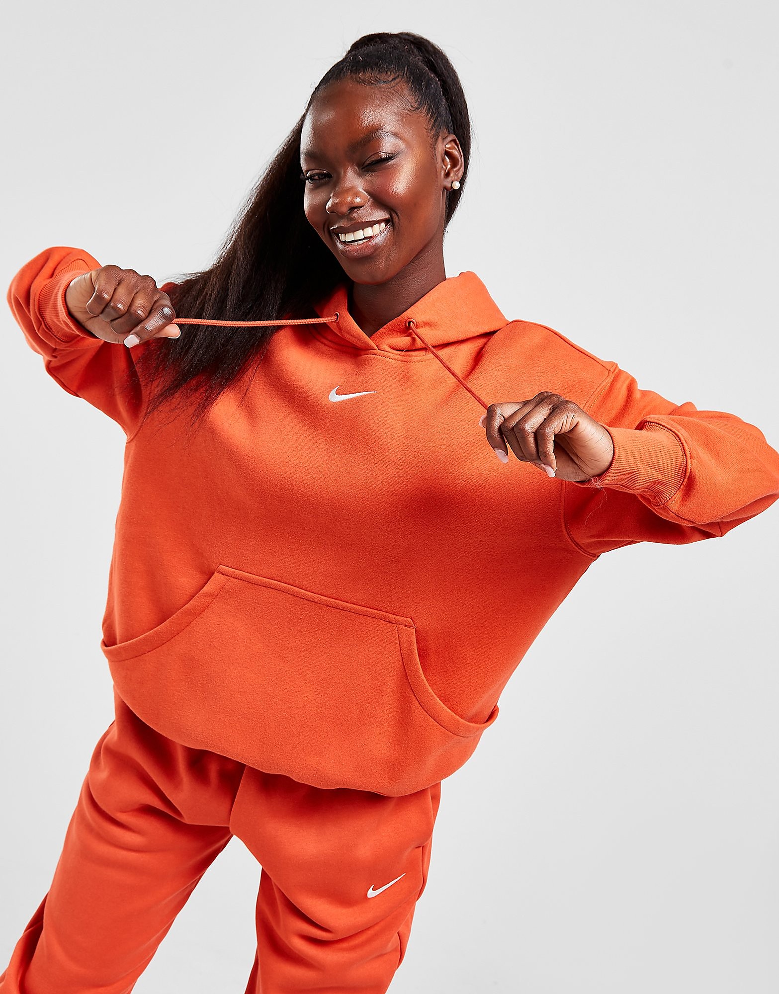 

Nike Phoenix Fleece Overhead Hoodie - Mantra Orange/Sail - Womens, Mantra Orange/Sail