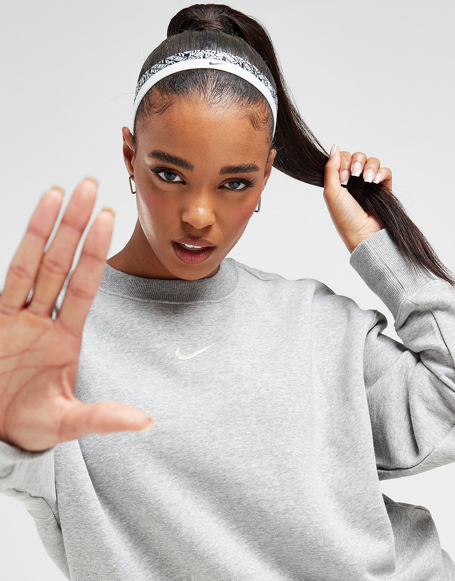 Nike Sweatshirt Phoenix Oversized - Cinzento - Womens, Cinzento